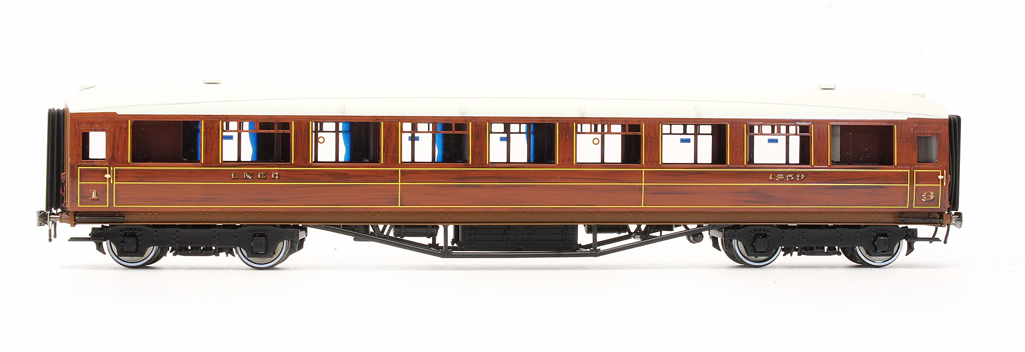 Pre-Owned LNER Teak Gresley 1st / 3rd Coach No.1859 - Image 4