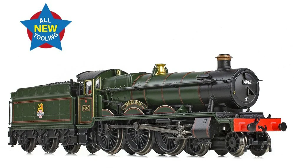 GWR 49XX 'Hall' 4962 'Ragley Hall' BR Lined Green (Early Emblem) Steam Locomotive - Image 3