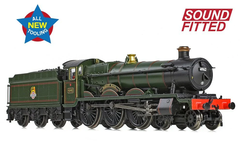 GWR 49XX 'Hall' 4962 'Ragley Hall' BR Lined Green (Early Emblem) Steam Locomotive - DCC Sound - Image 3