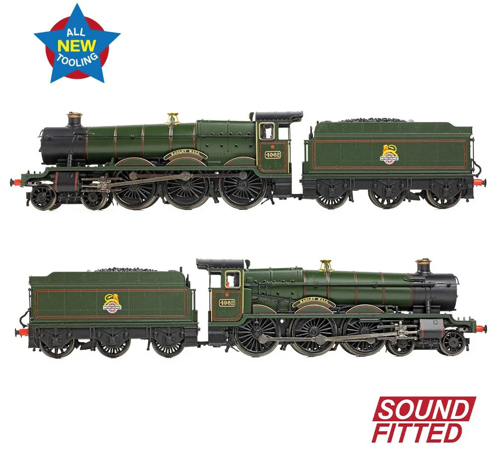 GWR 49XX 'Hall' 4962 'Ragley Hall' BR Lined Green (Early Emblem) Steam Locomotive - DCC Sound - Image 7