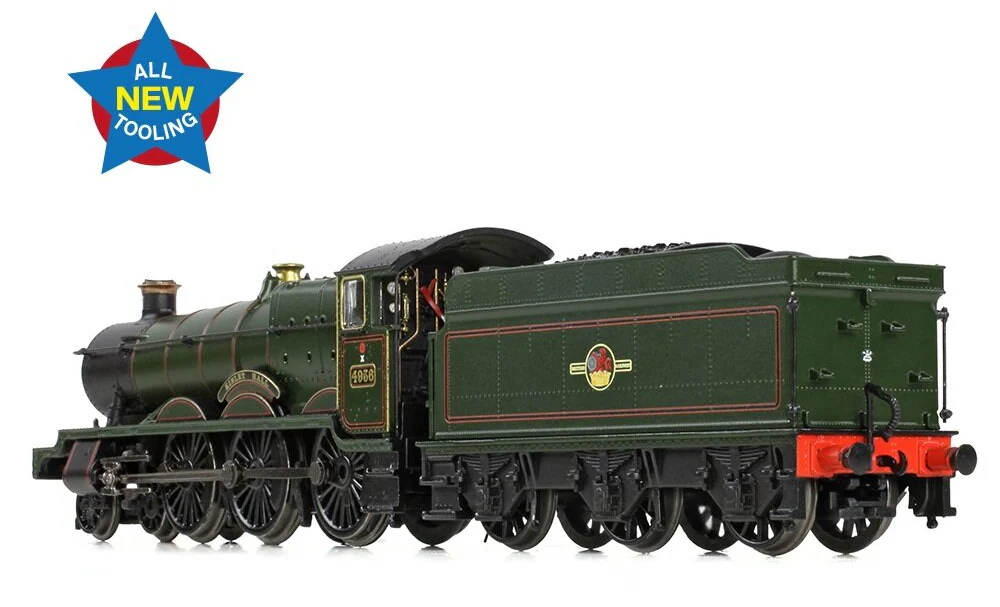GWR 49XX 'Hall' 4936 'Kinlet Hall' BR Lined Green (Late Crest) Steam Locomotive - Image 5