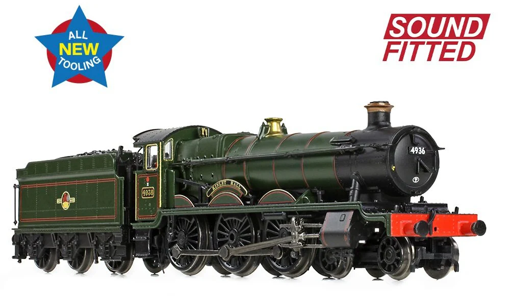 GWR 49XX 'Hall' 4936 'Kinlet Hall' BR Lined Green (Late Crest) Steam Locomotive - DCC Sound - Image 3