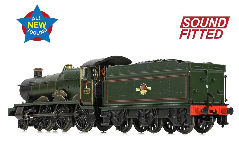GWR 49XX 'Hall' 4936 'Kinlet Hall' BR Lined Green (Late Crest) Steam Locomotive - DCC Sound - Image 5