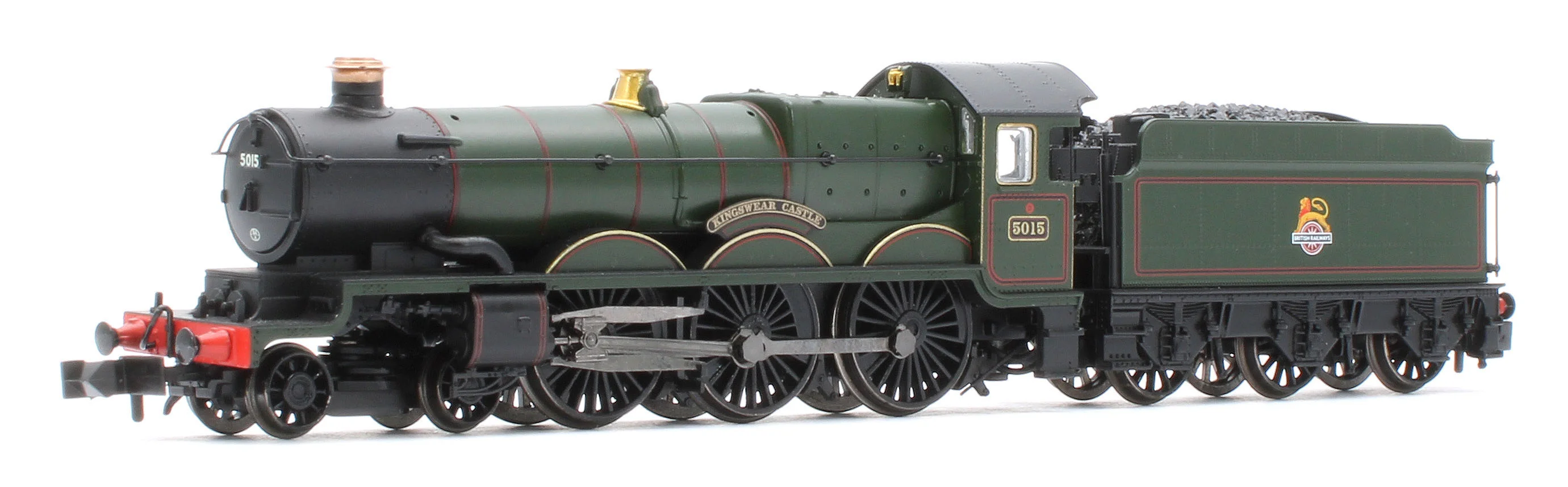 GWR 4073 'Castle' 5015 'Kingswear Castle' BR Lined Green (Early Emblem) Steam Locomotive