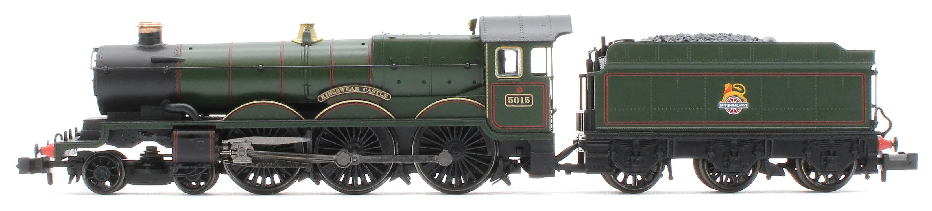 GWR 4073 'Castle' 5015 'Kingswear Castle' BR Lined Green (Early Emblem) Steam Locomotive - Image 2
