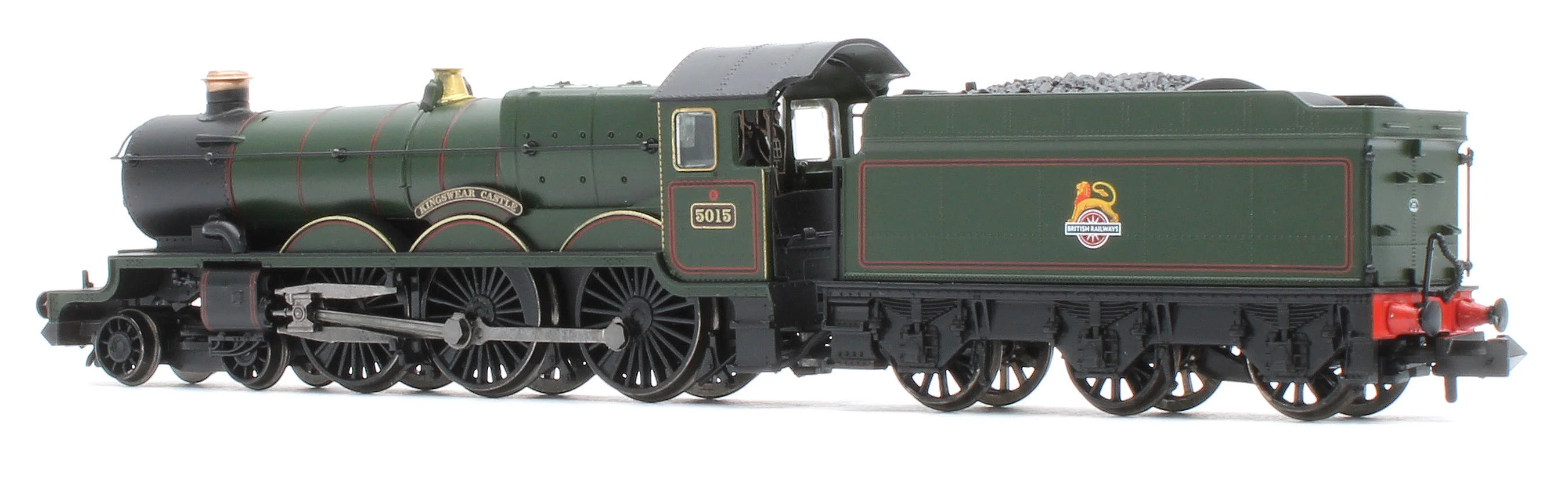 GWR 4073 'Castle' 5015 'Kingswear Castle' BR Lined Green (Early Emblem) Steam Locomotive - Image 3