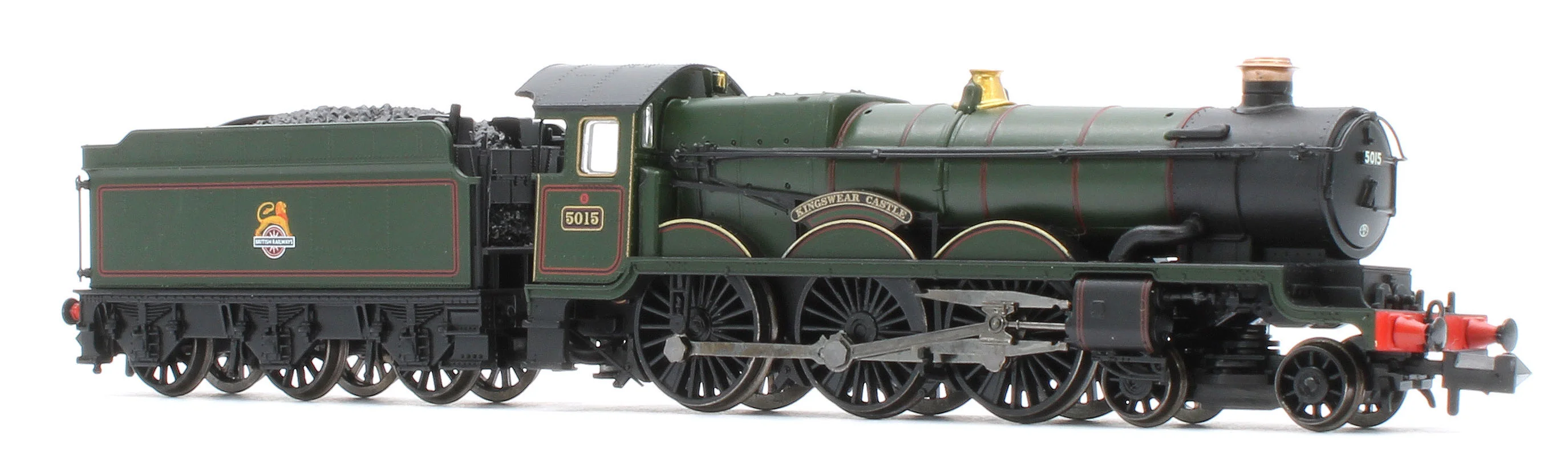GWR 4073 'Castle' 5015 'Kingswear Castle' BR Lined Green (Early Emblem) Steam Locomotive - DCC Sound - Image 6