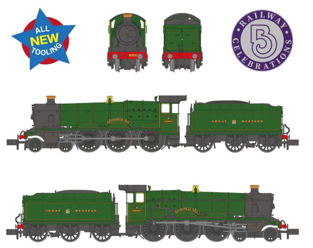 GWR 'Modified Hall' 6960 'Raveningham Hall' GWR Lined Green (GW Crest) Steam Locomotive - Image 7