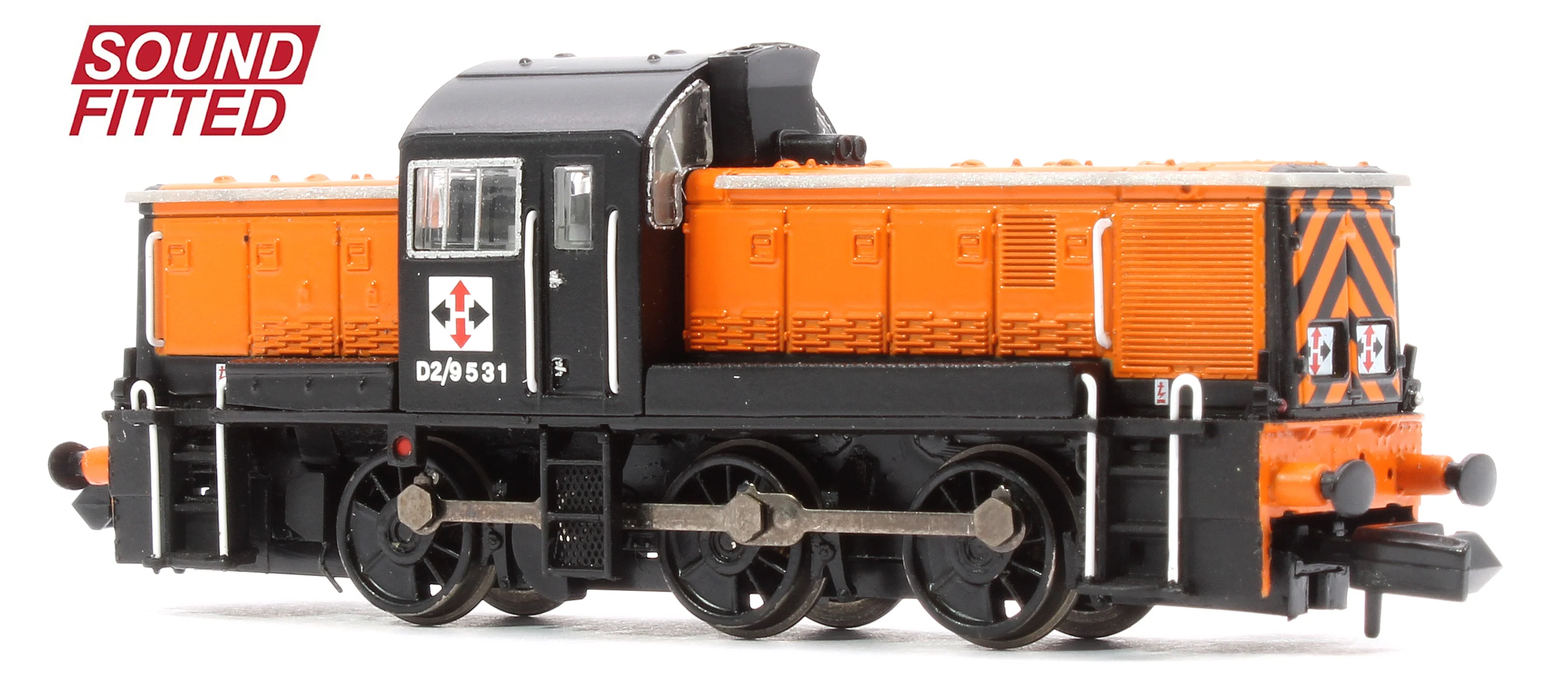 Class 14 D2/9531 NCB British Oak Orange & Black Diesel Locomotive - DCC Sound - Image 2