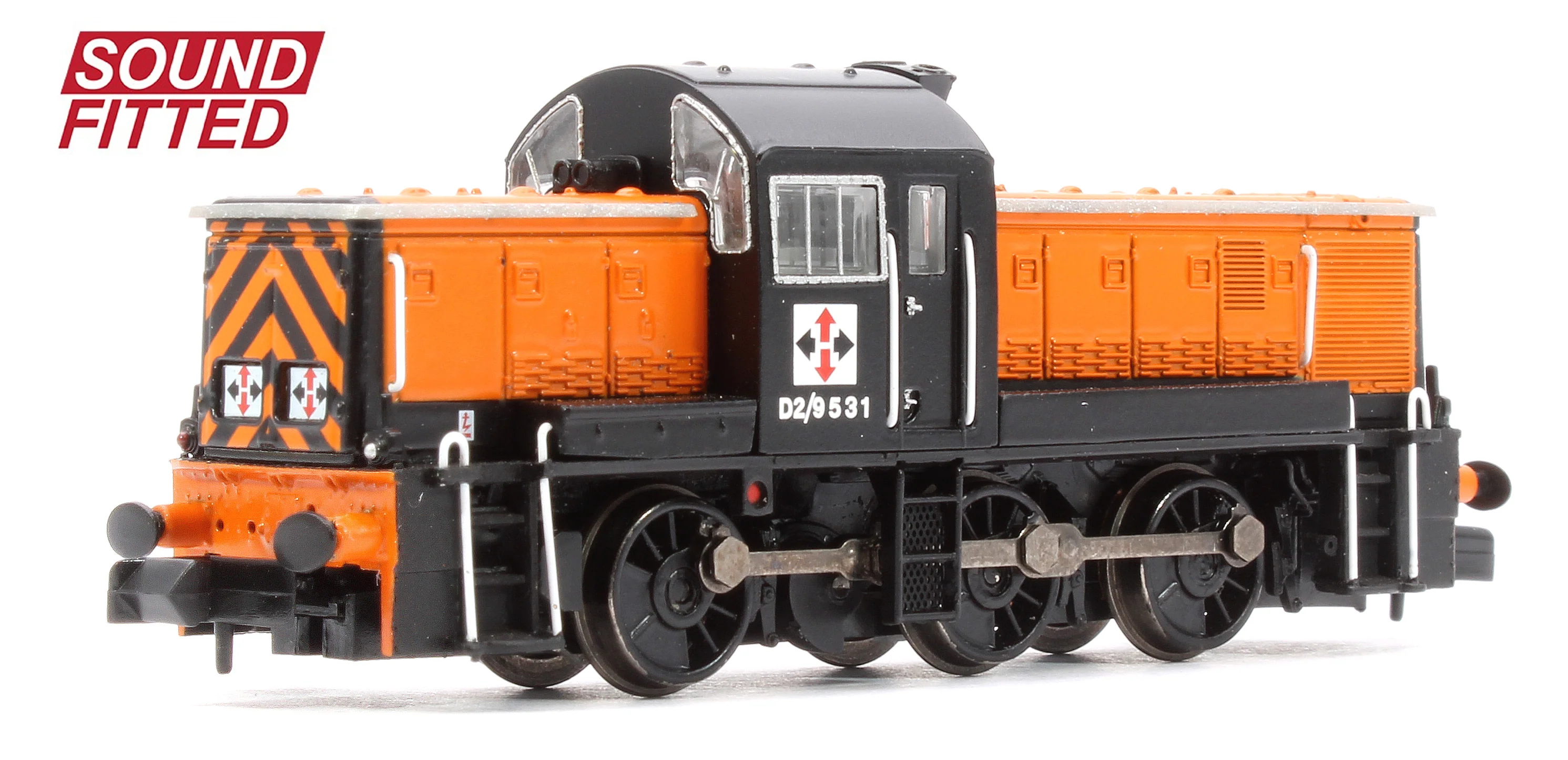 Class 14 D2/9531 NCB British Oak Orange & Black Diesel Locomotive - DCC Sound - Image 3