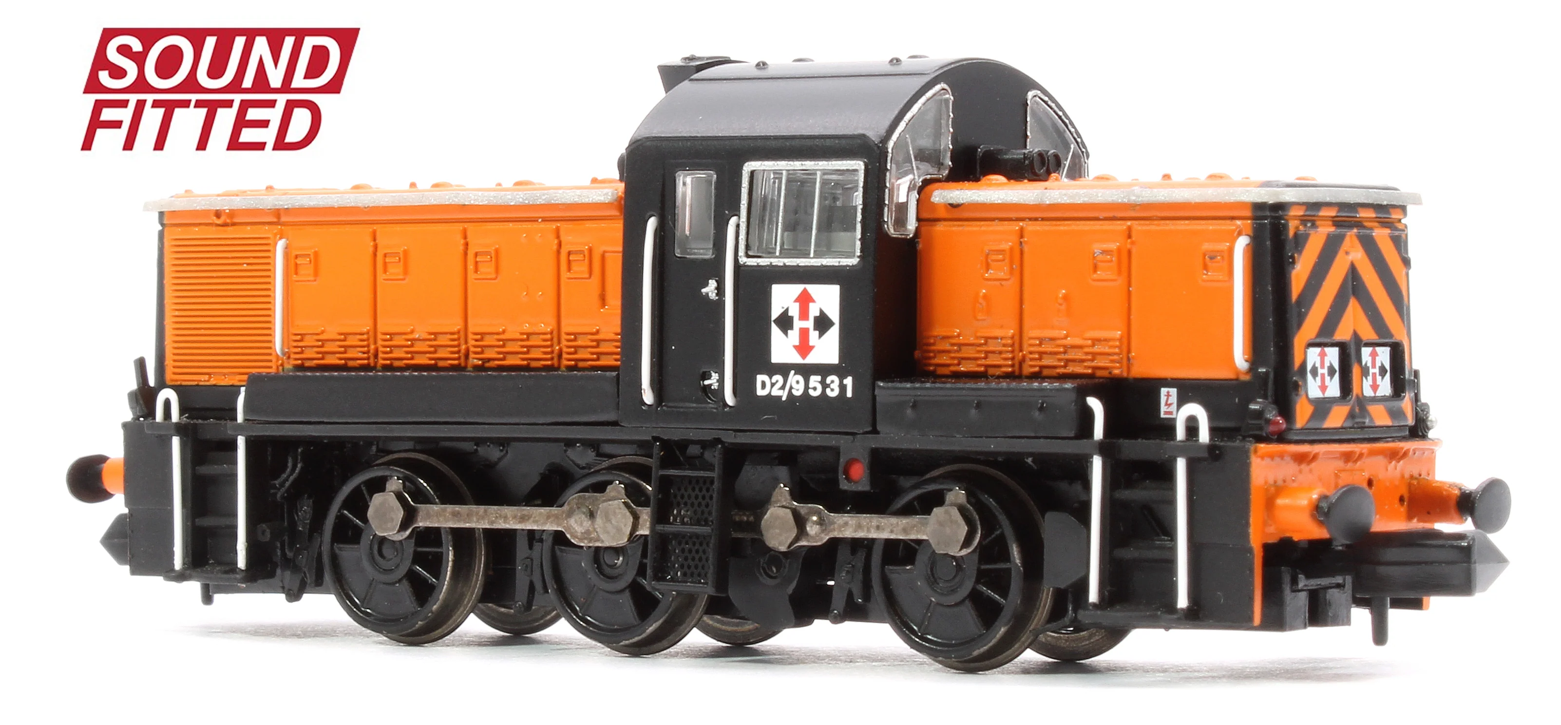 Class 14 D2/9531 NCB British Oak Orange & Black Diesel Locomotive - DCC Sound - Image 4