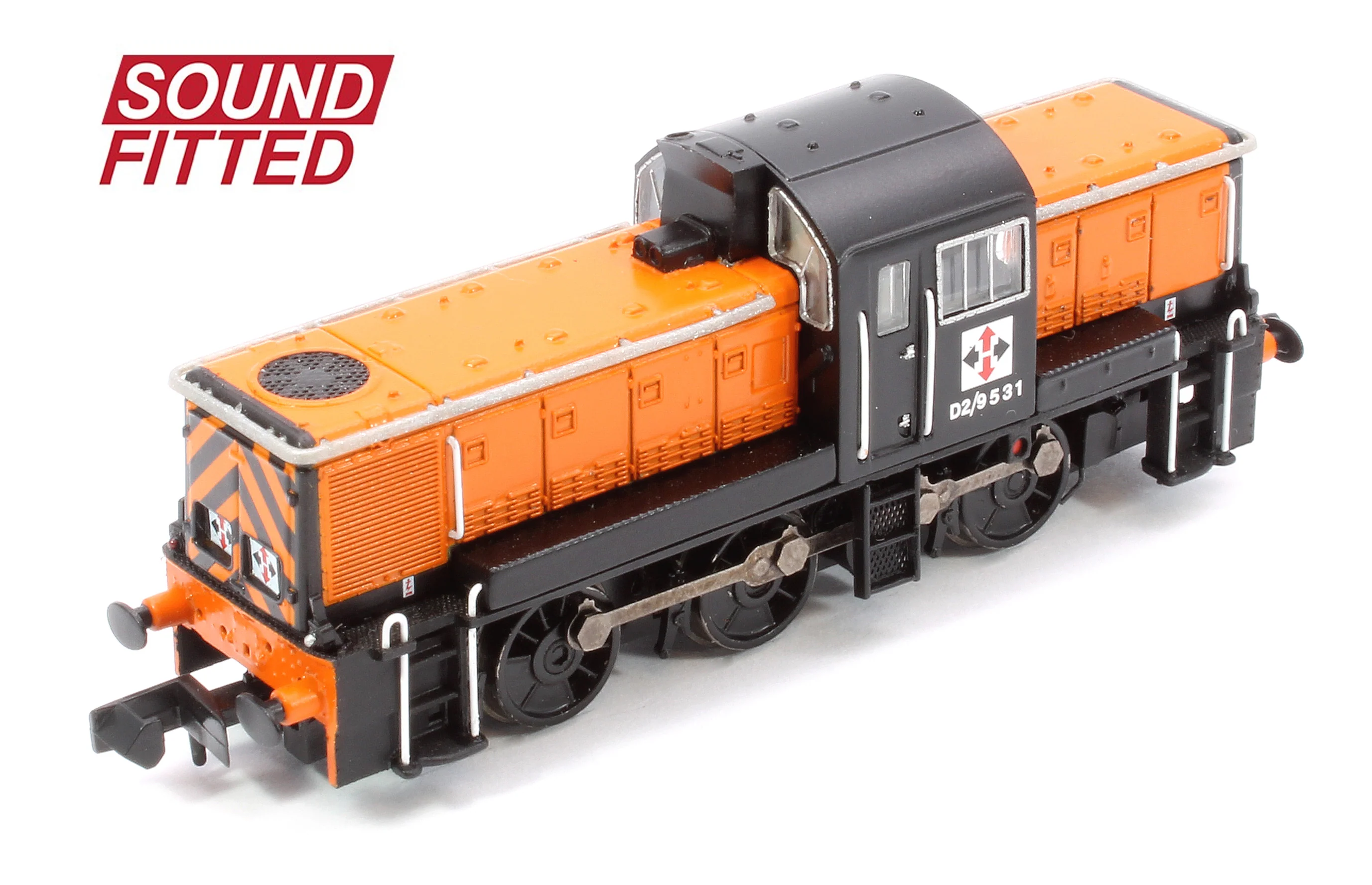 Class 14 D2/9531 NCB British Oak Orange & Black Diesel Locomotive - DCC Sound - Image 8