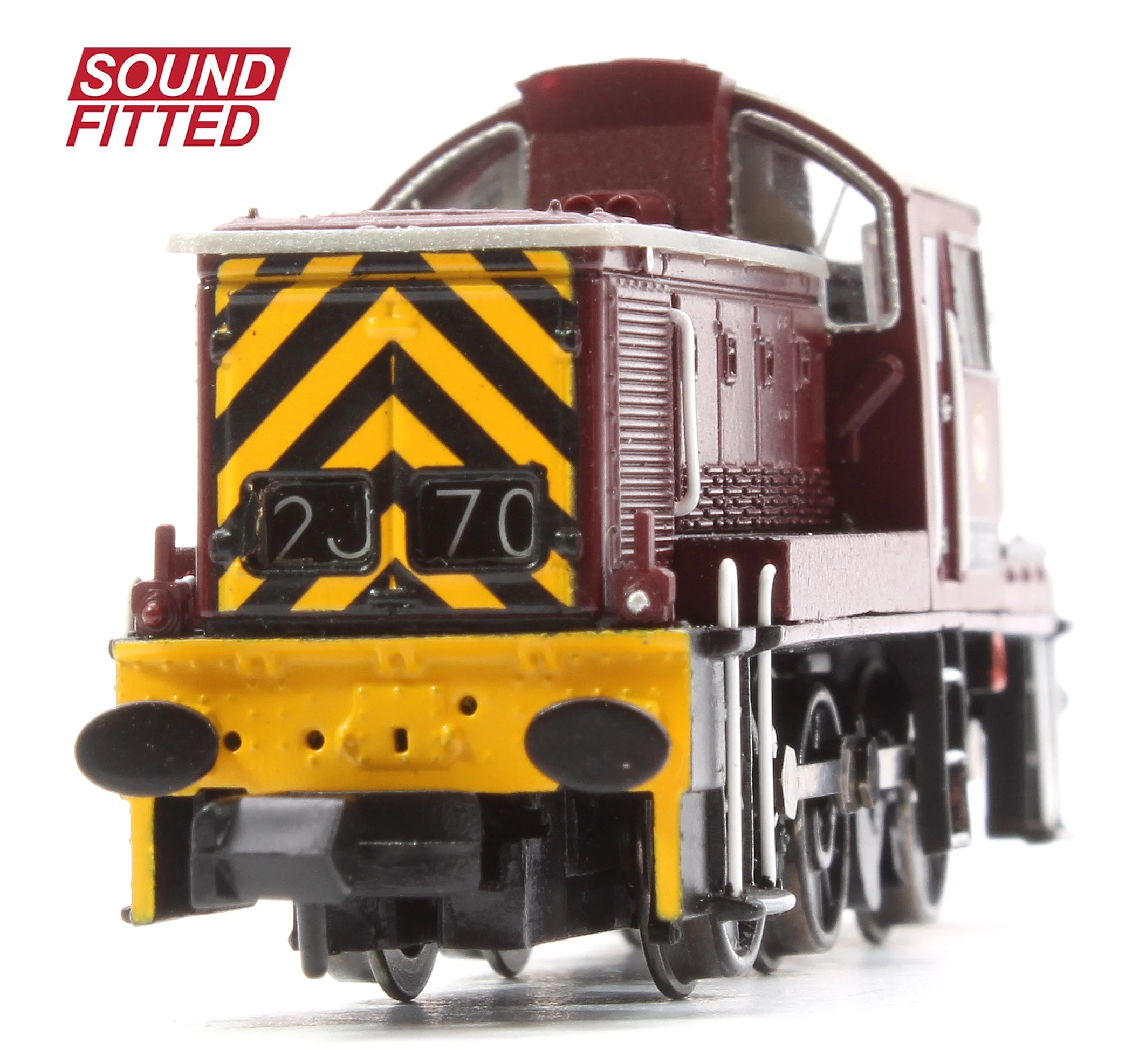 Class 14 D9523 BR Maroon (Wasp Stripes) Diesel Locomotive - DCC Sound - Image 7