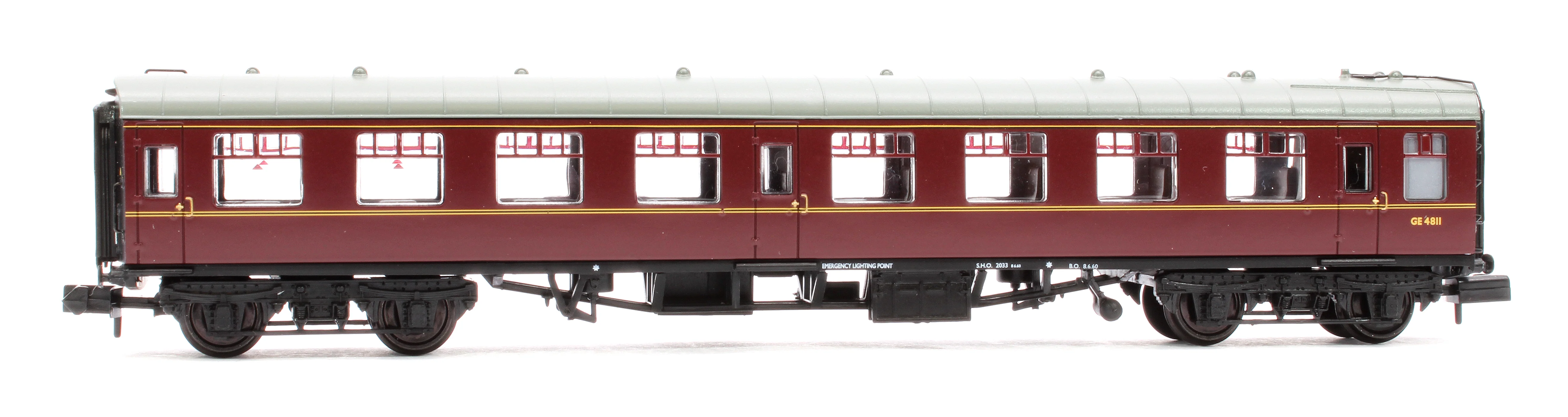 374-012G BR Mk1 TSO Tourist Second Open BR Maroon No. GE4811 - Image 2