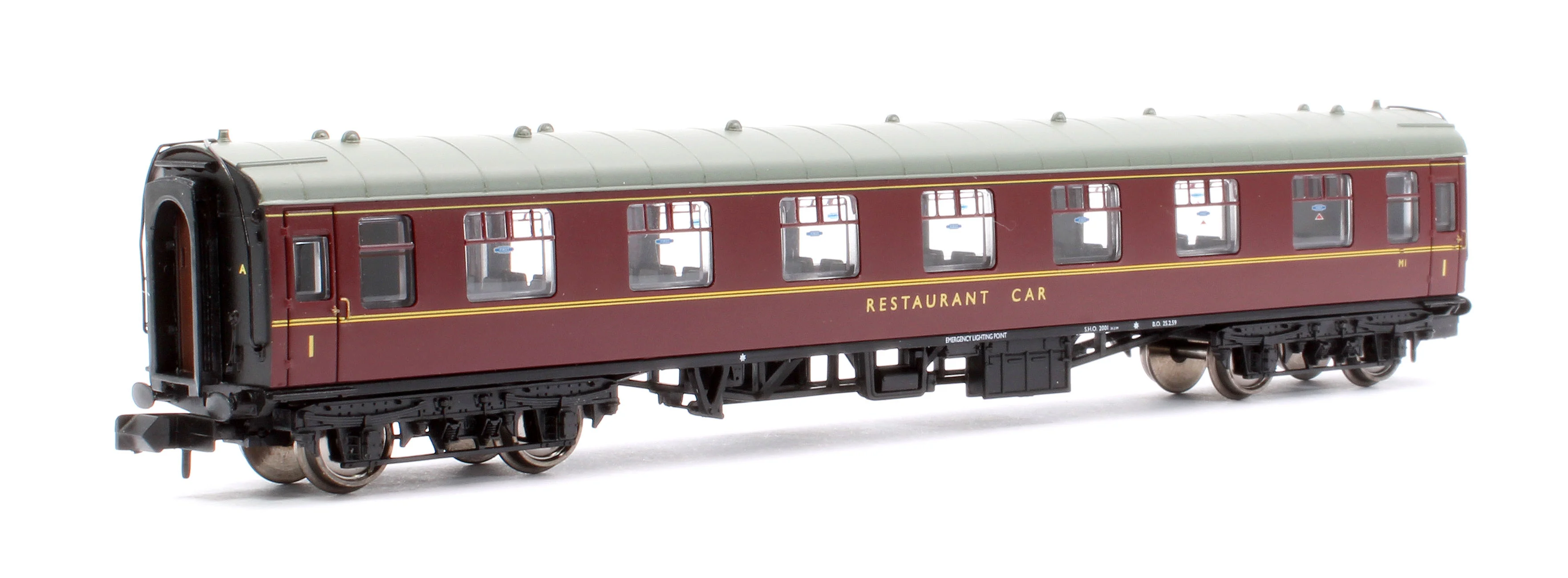 Pre-Owned 374-808 BR Maroon MK1 First Open Restaurant Coach - Image 3