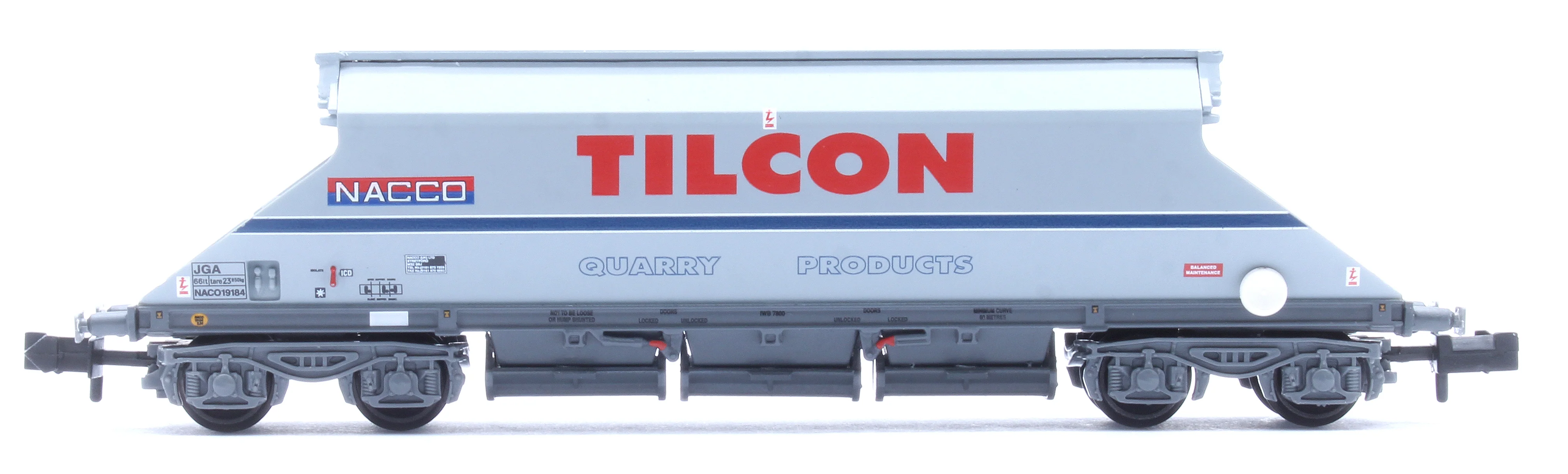 JGA Bogie Hopper with Hopper Cover 'Tilcon' Grey No.NACO19184 - Image 2