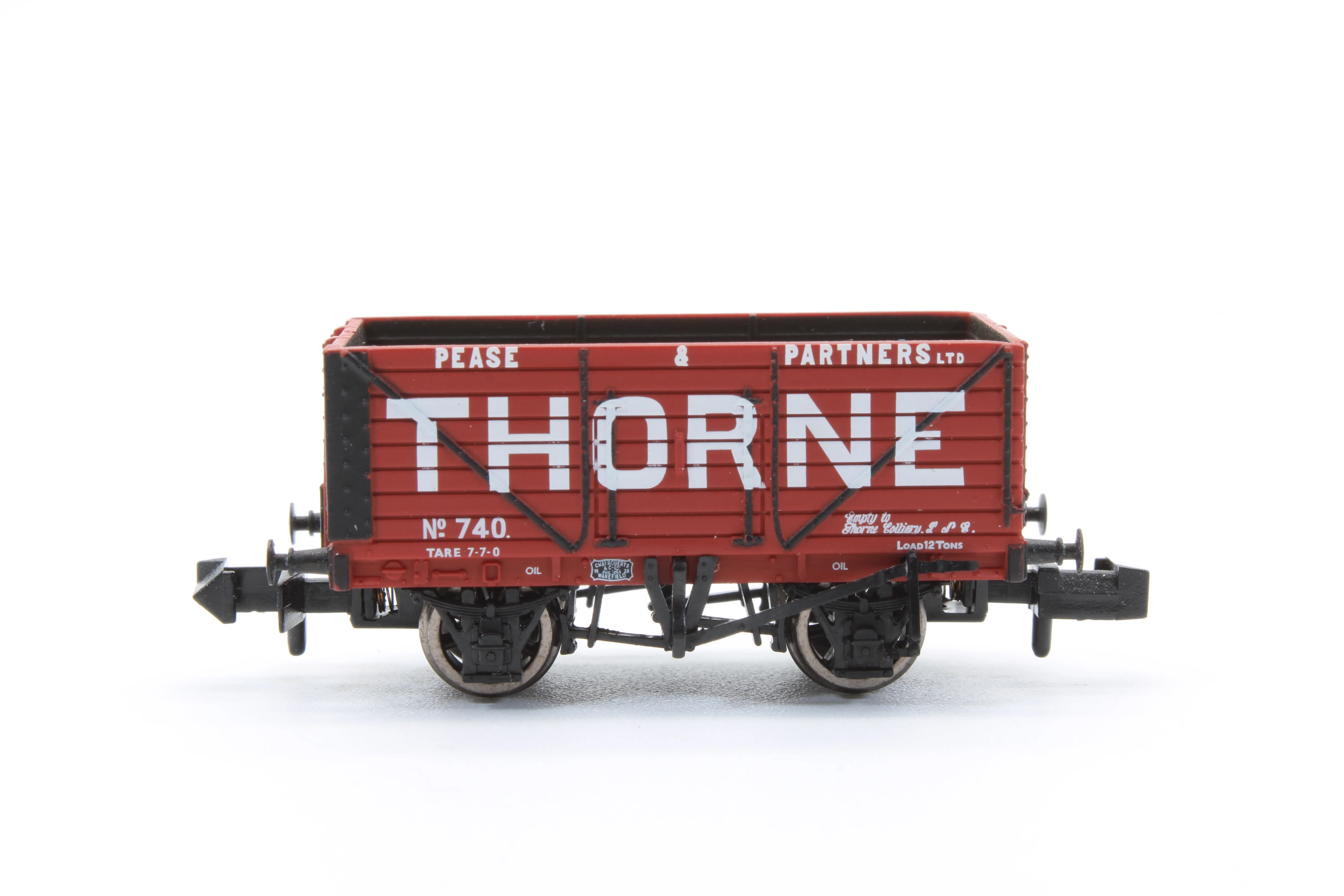 Pre-Owned 377-125A 12 Ton 8 Plank Wagon 'Pease & Partners' (Thorne) No.740 - Image 3