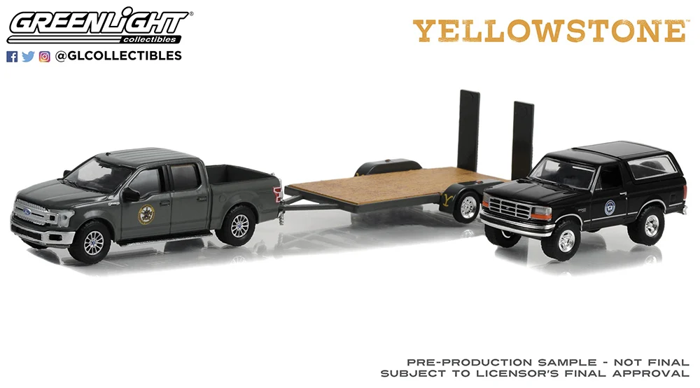 Yellowstone (2018-TV Series) 2018 Ford F-150 w/ Ford Bronco on Flatbed - Image 2