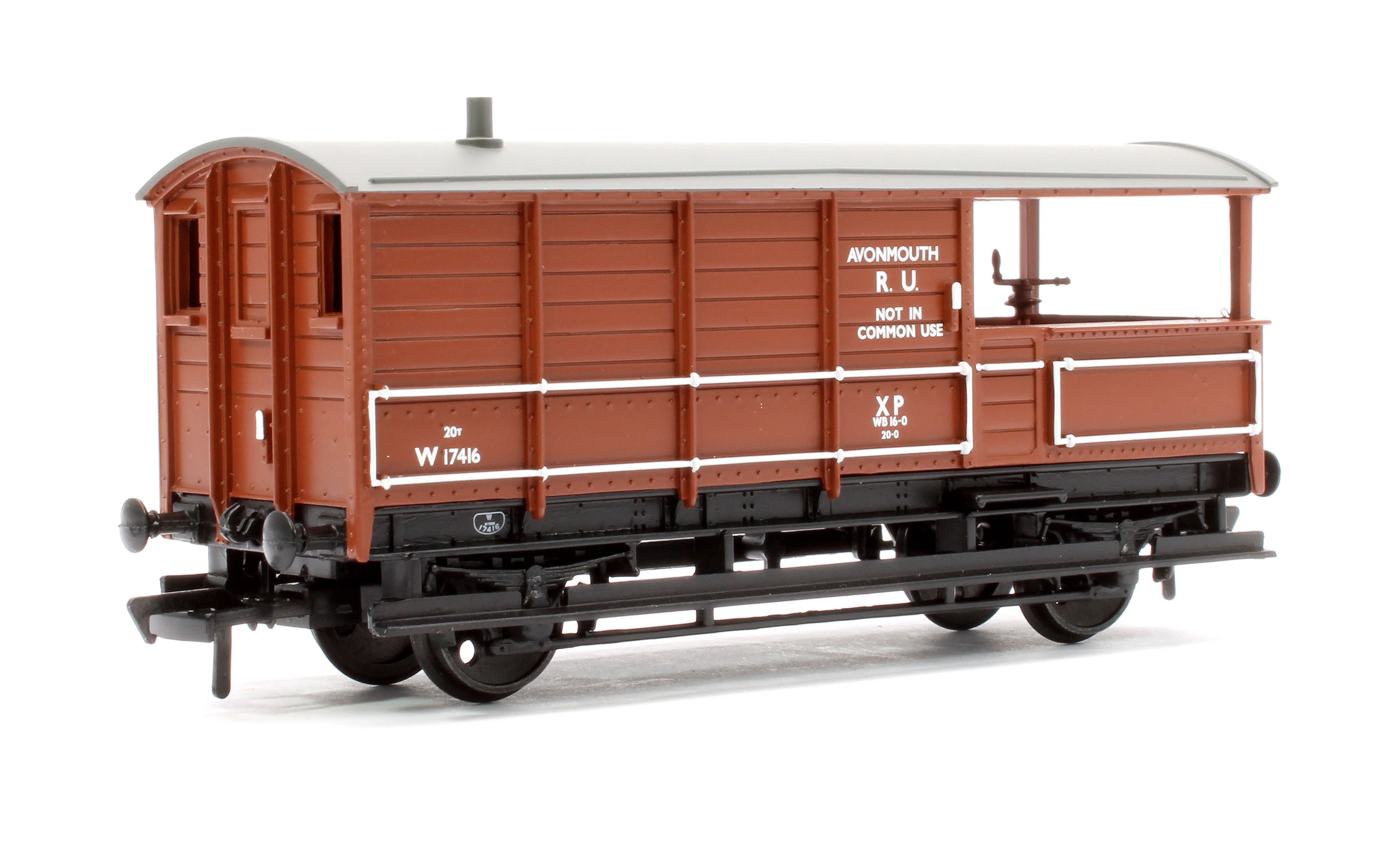 33-307B GWR 20T 'Toad' Brake Van BR Bauxite (Early) W17416