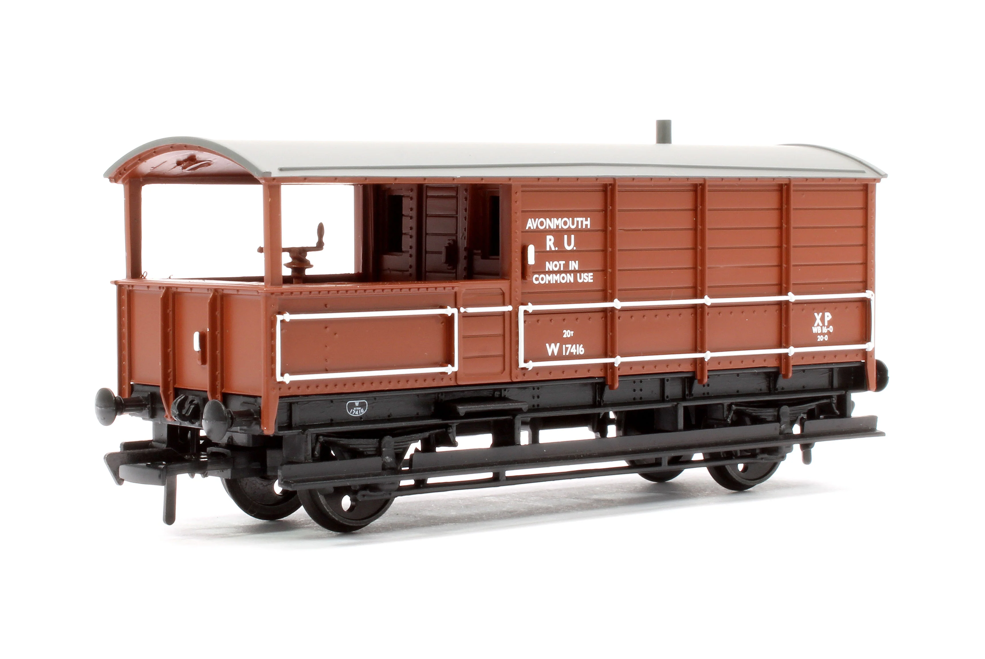 33-307B GWR 20T 'Toad' Brake Van BR Bauxite (Early) W17416 - Image 3