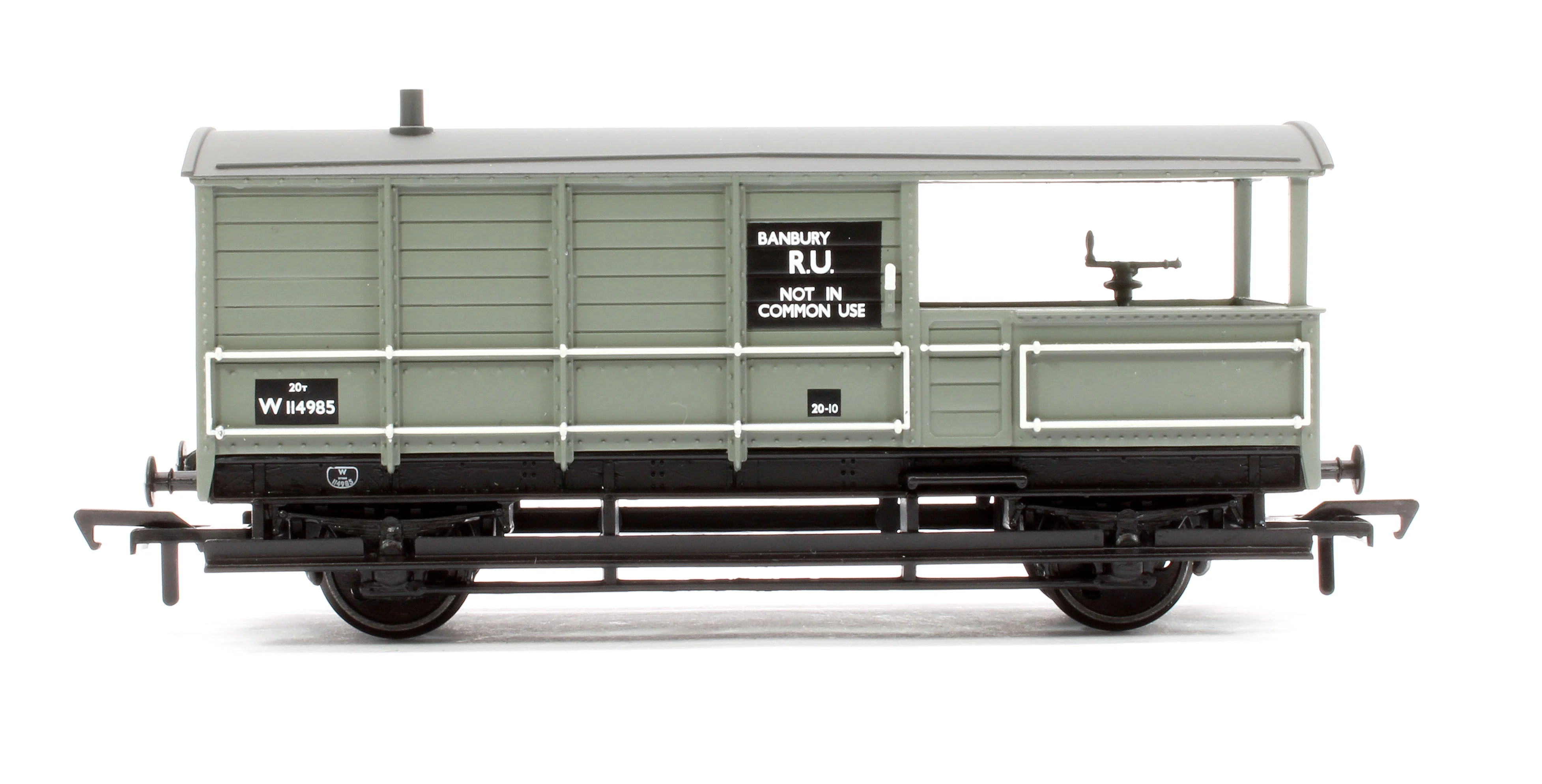 33-306E GWR 20T 'Toad' Brake Van BR Grey (Early) W114985 - Image 2