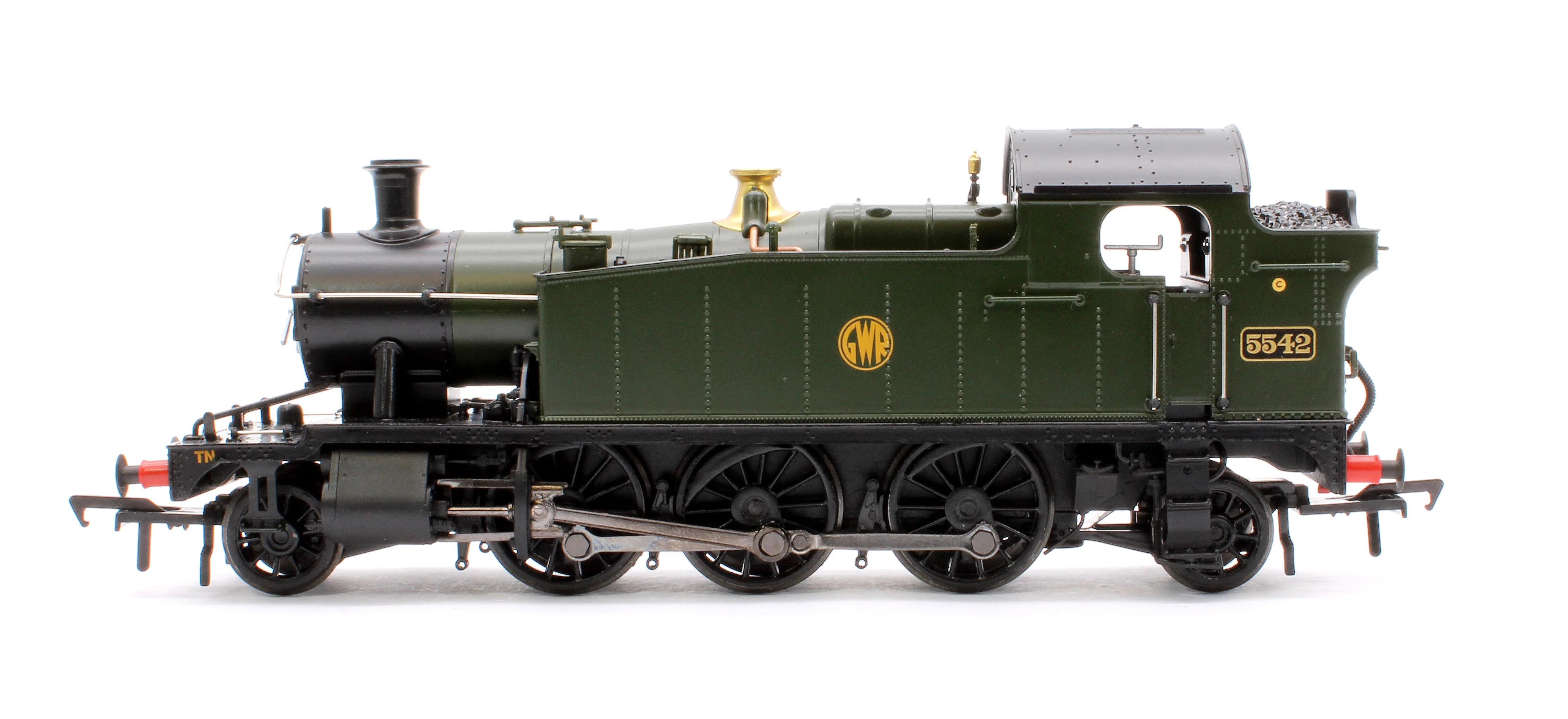 32-141 GWR 4575 Prairie Tank 5542 GWR Green (Shirtbutton) Steam Locomotive - Image 5