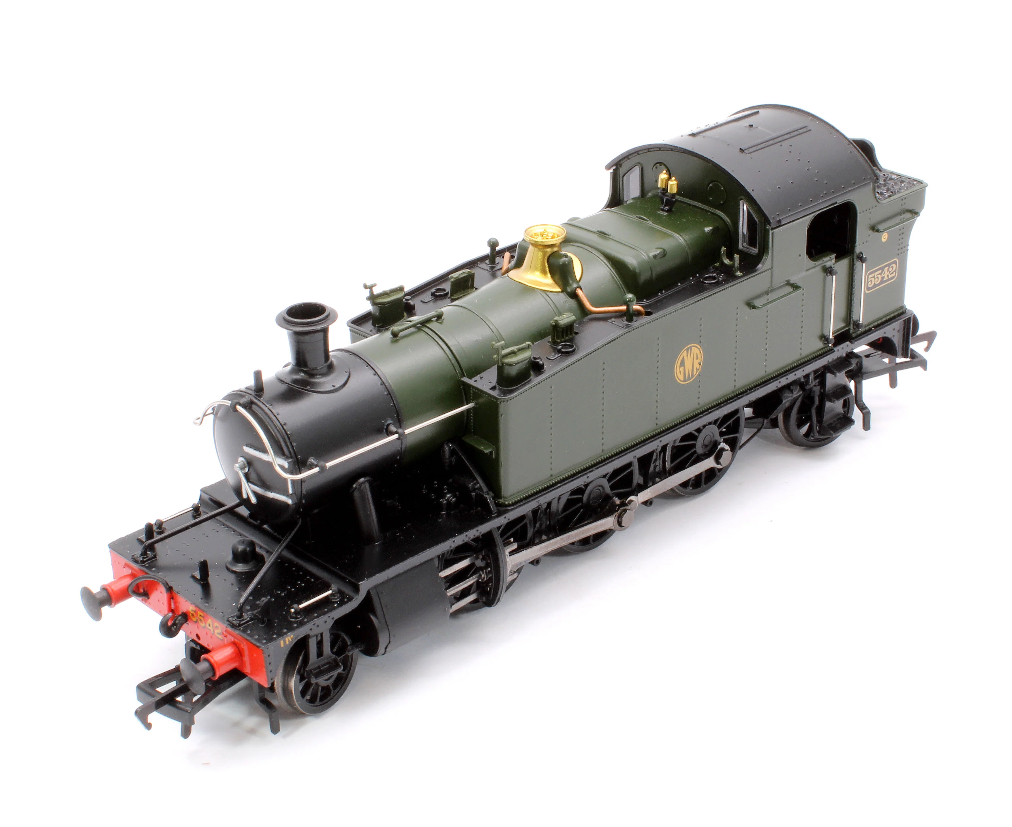 32-141 GWR 4575 Prairie Tank 5542 GWR Green (Shirtbutton) Steam Locomotive - Image 9