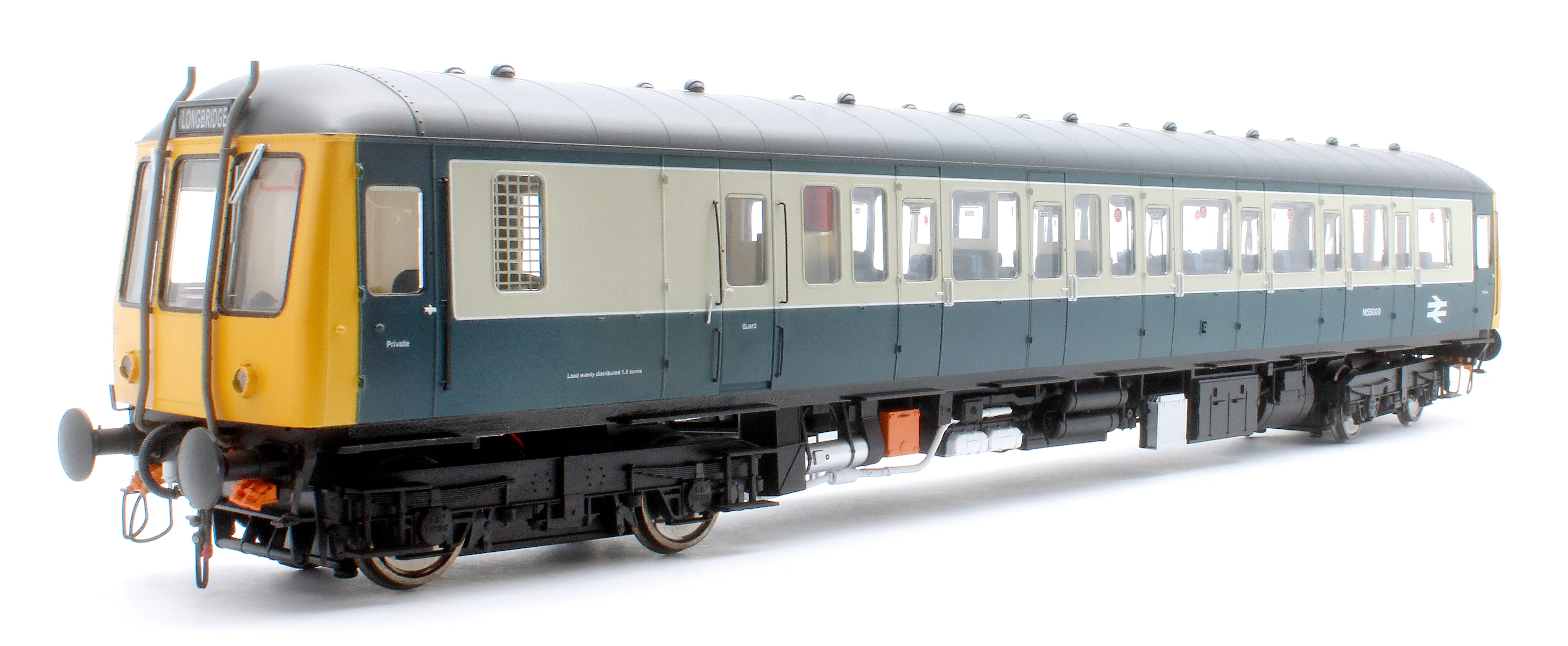 1231 Class 122 Br Blue/Grey Single Car DMU M55009 - Image 3