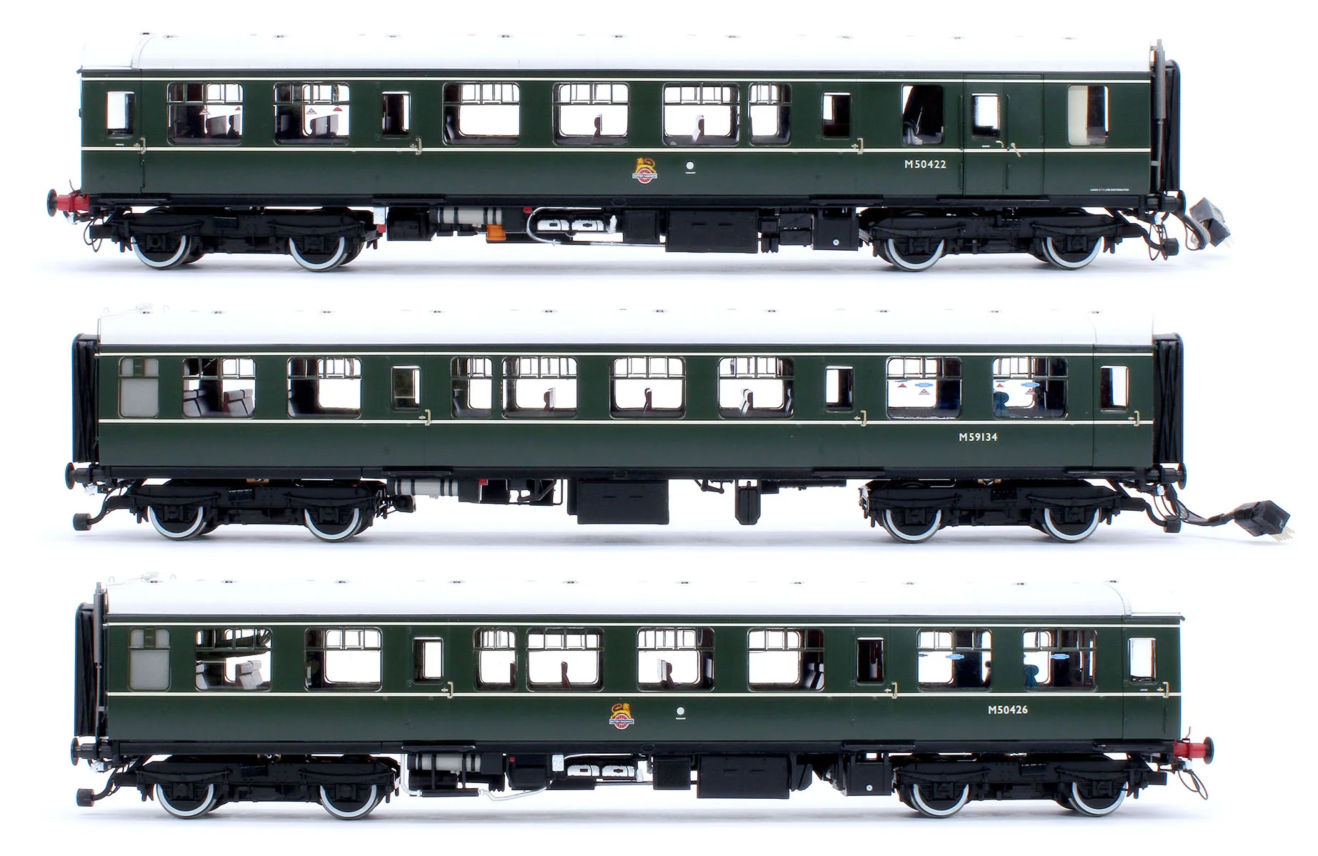 1450 Class 104 3 Car DMU M50422/M59134/M50426 BR Green (Early) with Lion & Wheel Emblem