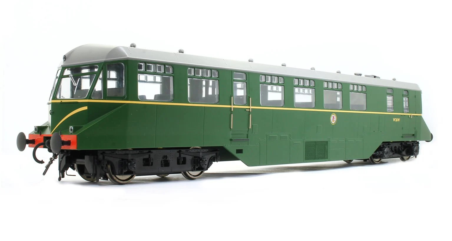 1905 GWR AEC ‘Razor Edge' Railcar BR green with speed whiskers (dark grey roof) No.W26W Diesel Locomotive