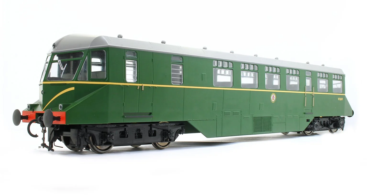1905 GWR AEC ‘Razor Edge' Railcar BR green with speed whiskers (dark grey roof) No.W26W Diesel Locomotive - Image 5