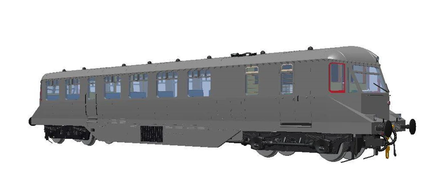 GWR AEC Railcar GWR BR green with speed whiskers (dark grey roof) Diesel Locomotive - Image 3