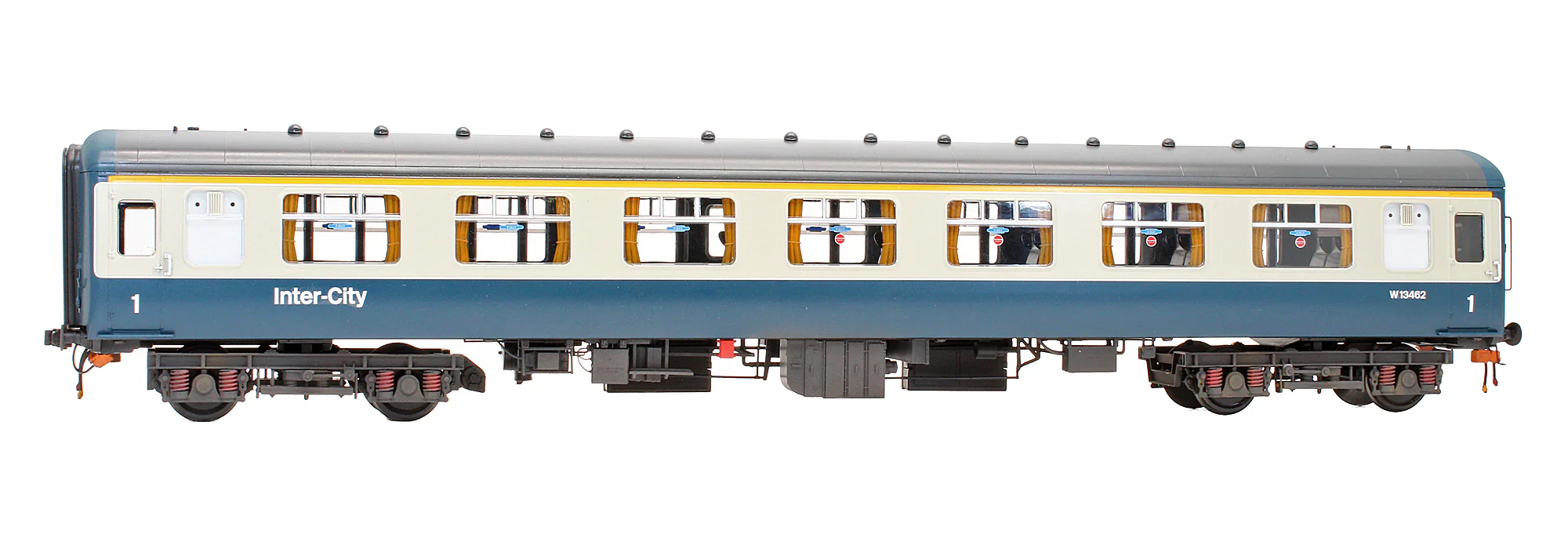 Pre-Owned 2430 BR Blue/Grey MK2 First Corridor (FK) Passenger Coach 'W13462' - Custom Weathered - Image 4