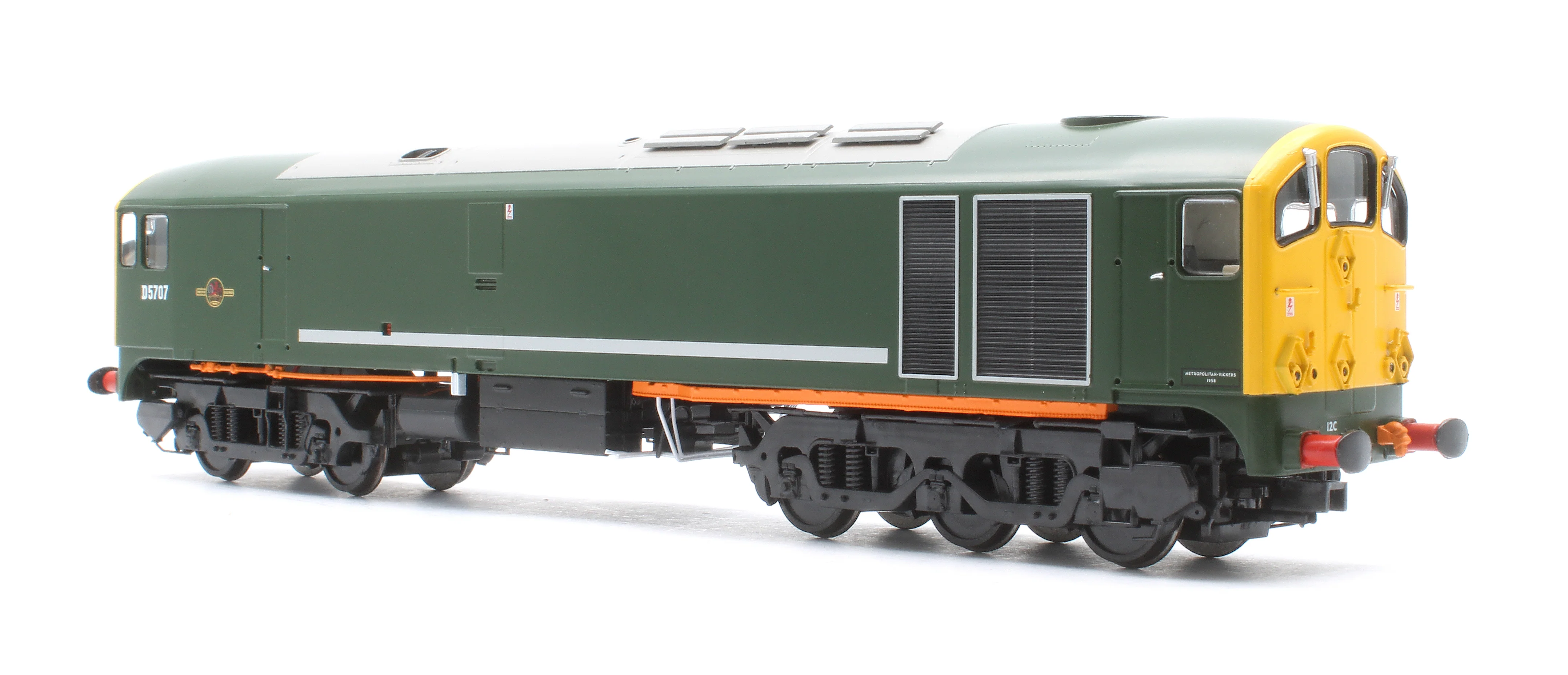 2802 Class 28 Co-Bo BR Green Full Yellow Ends D5707 Diesel Locomotive - Image 2