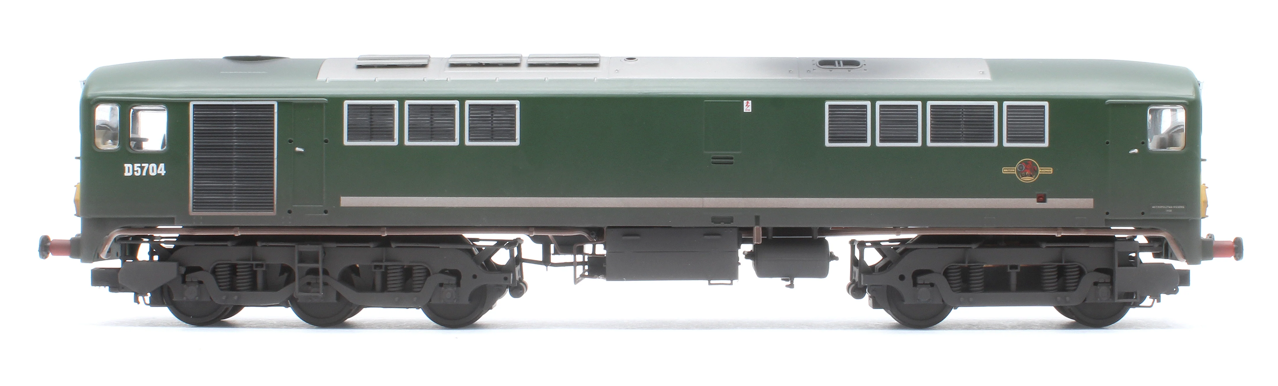 2818 Class 28 Co-Bo BR Green Small Yellow Panels D5704 Diesel Locomotive - Weathered - Image 5