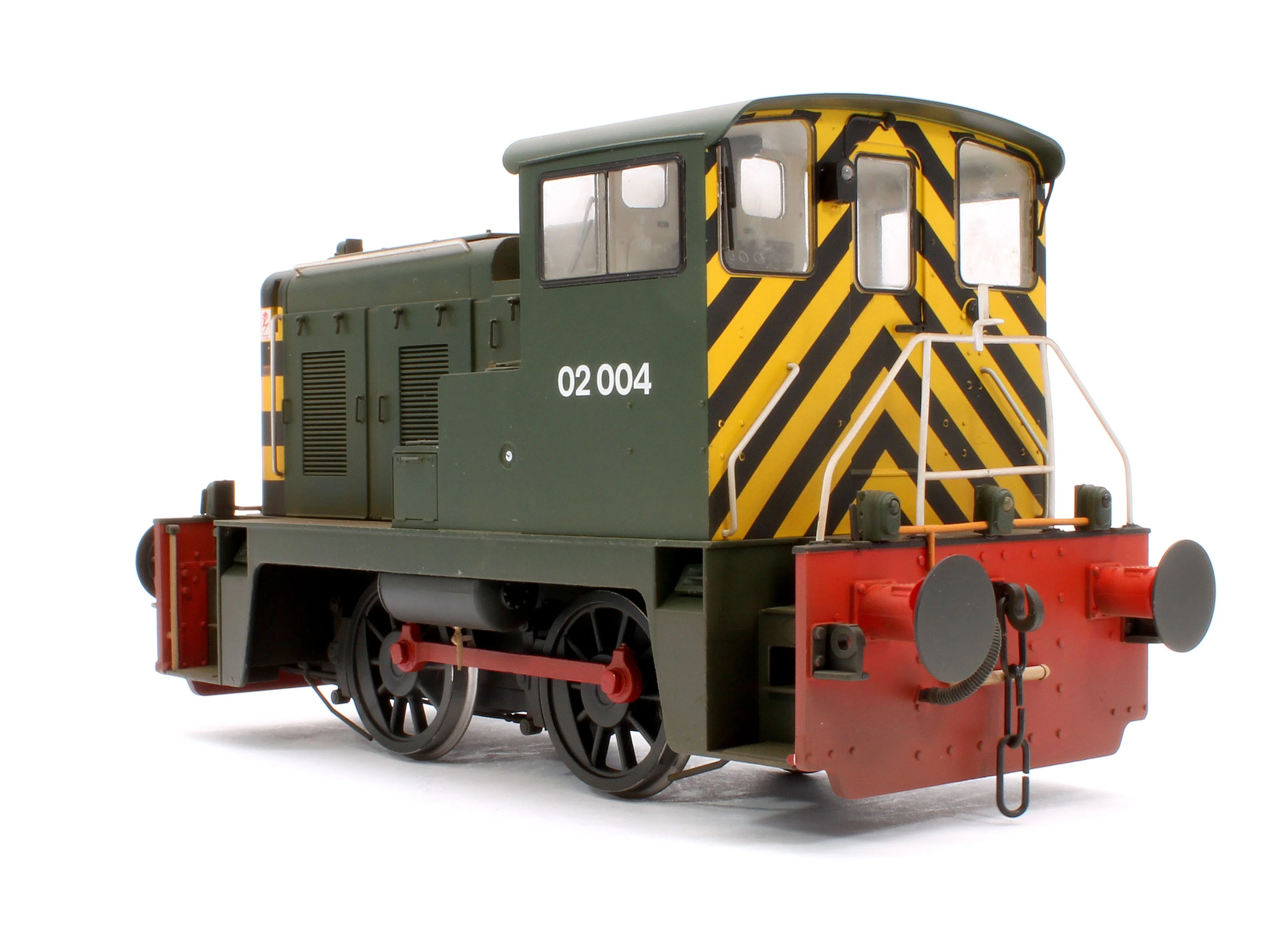 Class 02 BR Green 02004 (Wasp Stripes, no BR logo) Diesel Locomotive - Weathered - Image 2