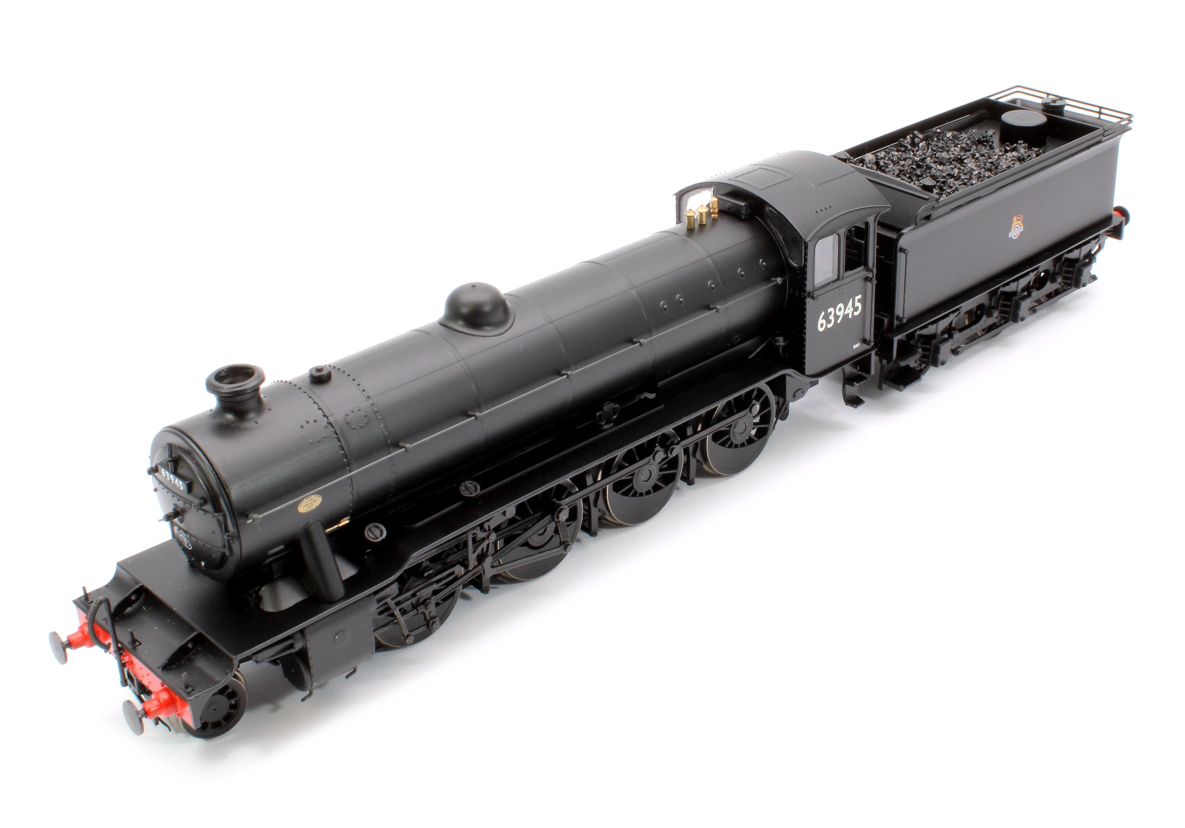 3942 Class O2/4 'Tango' BR early emblem black No. 63945 with low running plate, LNER cab and GN tender, short chimney - Image 11