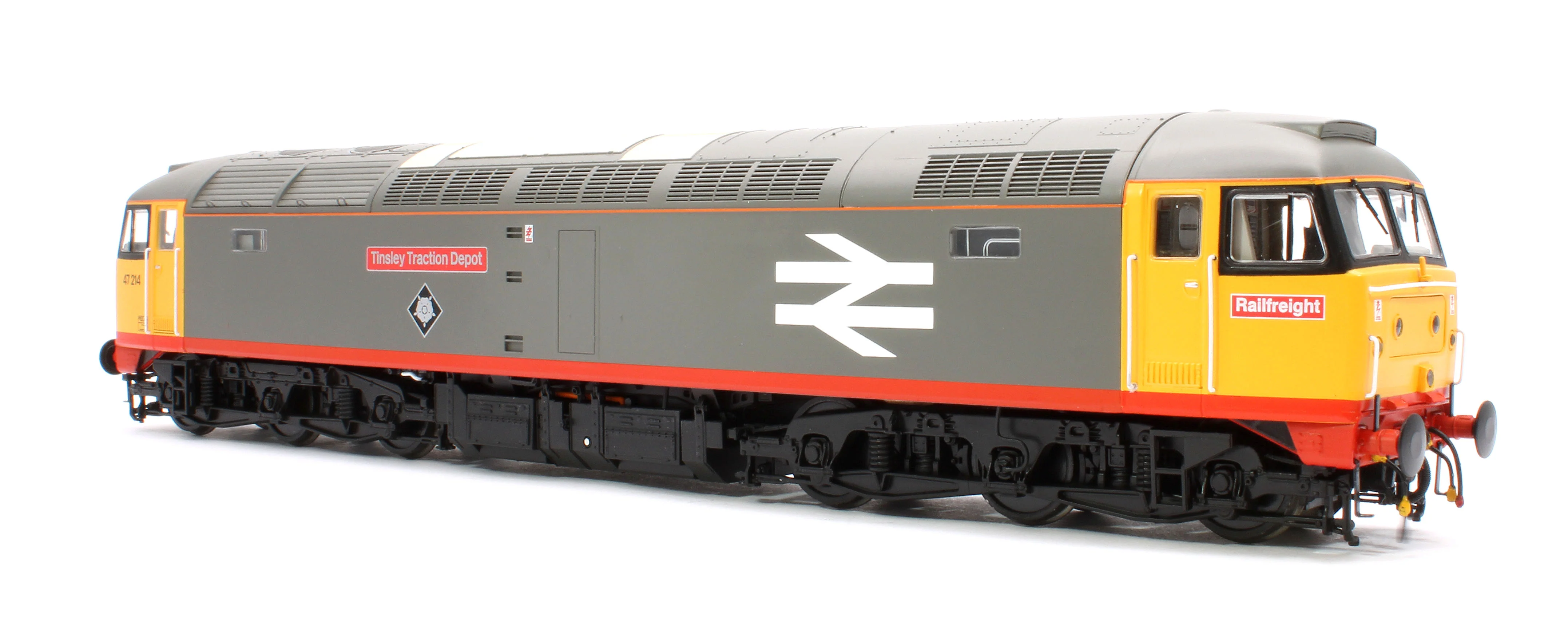 4722 Class 47 214 'Tinsley Traction Depot' Railfreight Grey Diesel Locomotive - Image 4