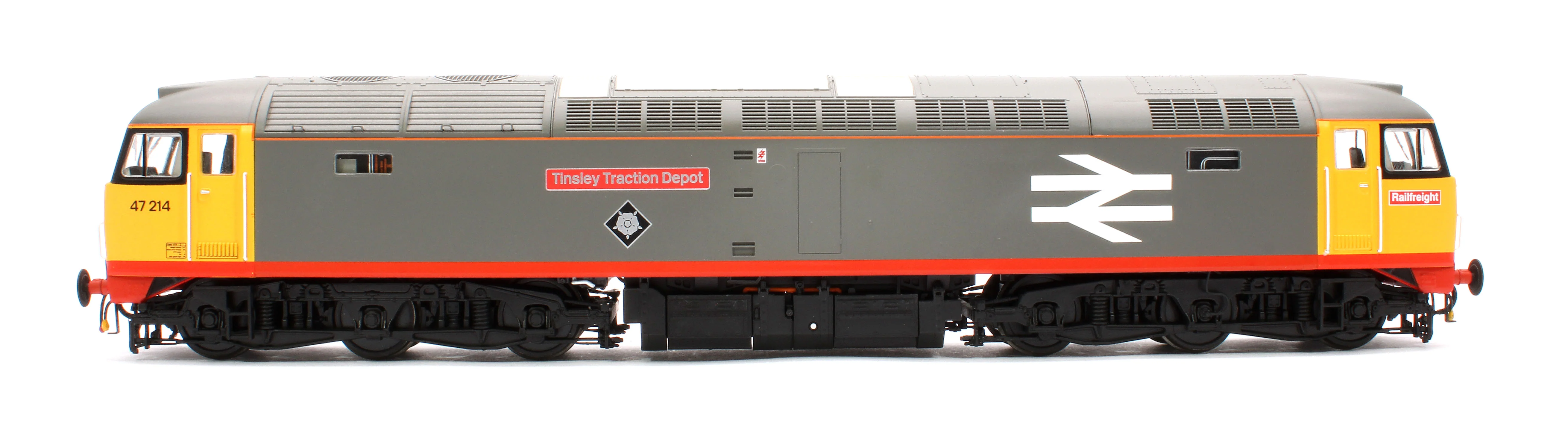 4722 Class 47 214 'Tinsley Traction Depot' Railfreight Grey Diesel Locomotive - Image 5