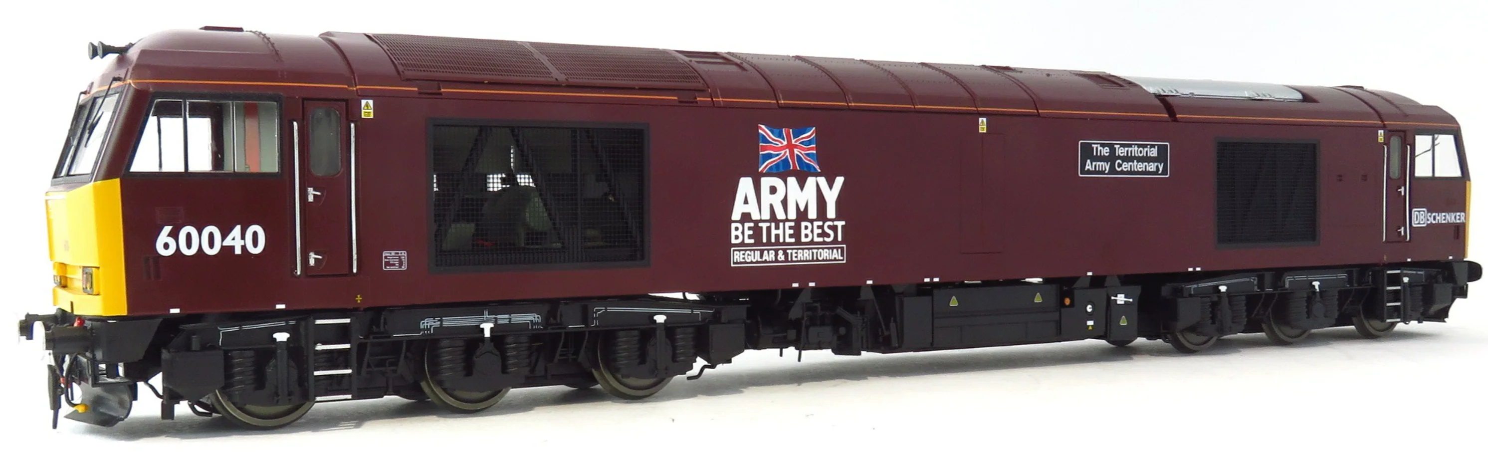 Class 60 60040 "The Territorial Army Centenary" DB Schenker Maroon Diesel Locomotive - Exclusive Edition
