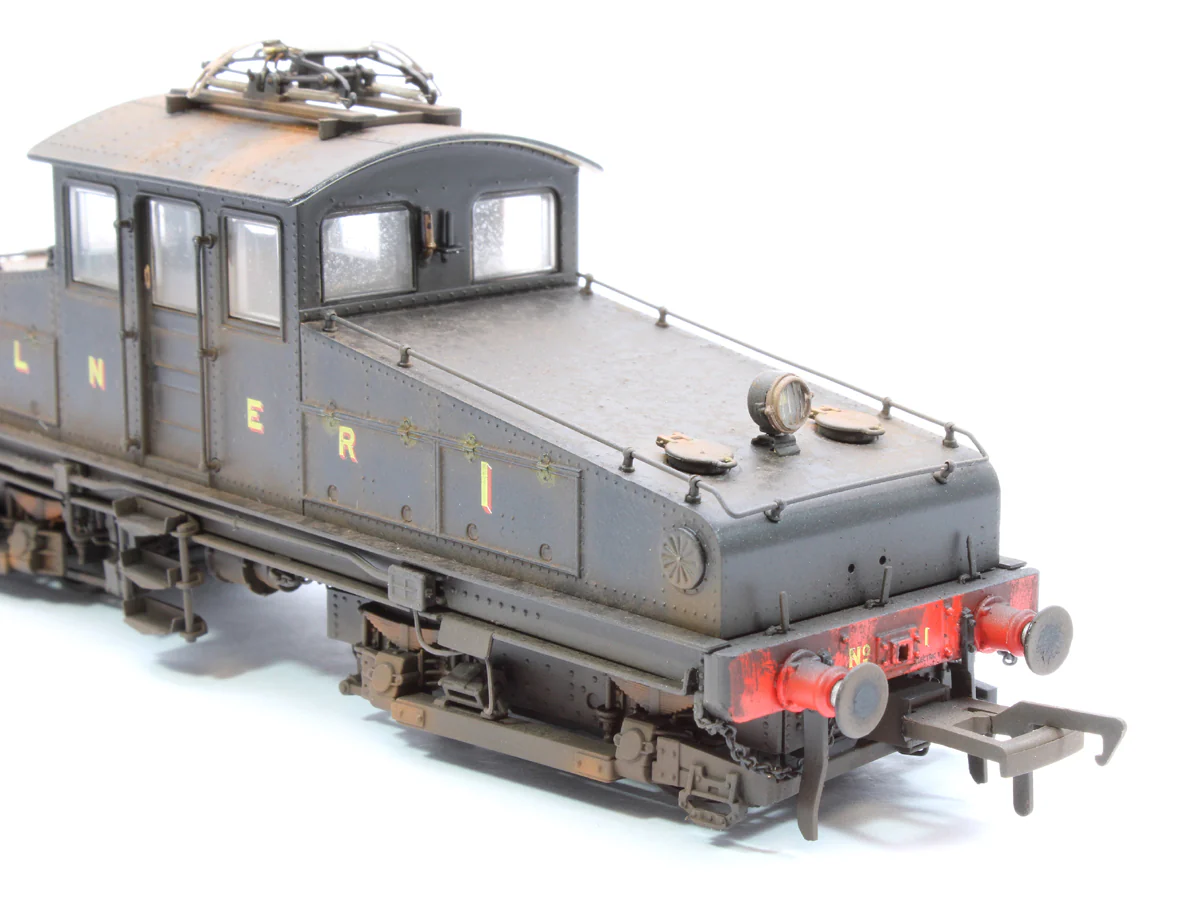 Highly Detail Weathered North Eastern Railway ES1 LNER Unlined Black Bo-Bo Electric Locomotive No.1 - Image 8