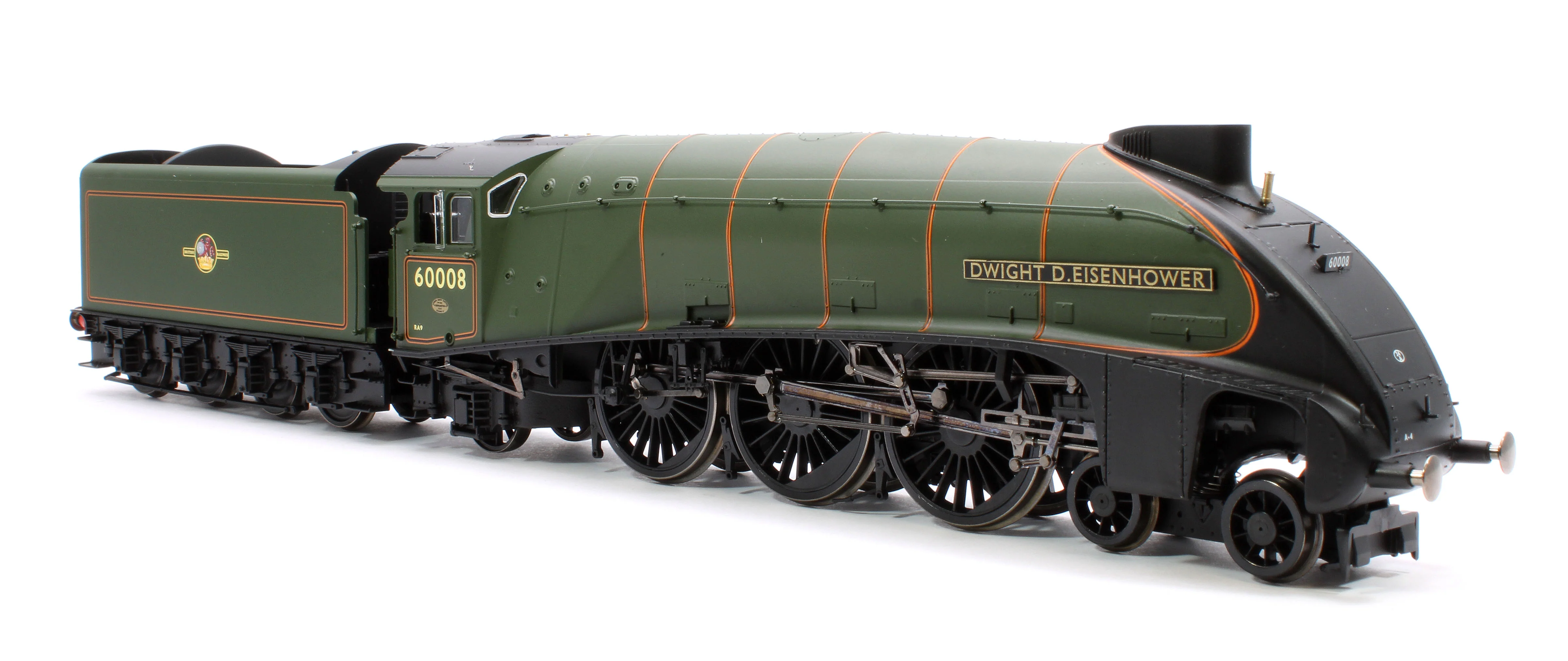 Hornby Dublo Class A4 4-6-2 60008 'Dwight D. Eisenhower' Great Gathering 10th Anniversary BR Lined Green Late Crest Limited Edition Steam locomotive - Image 6