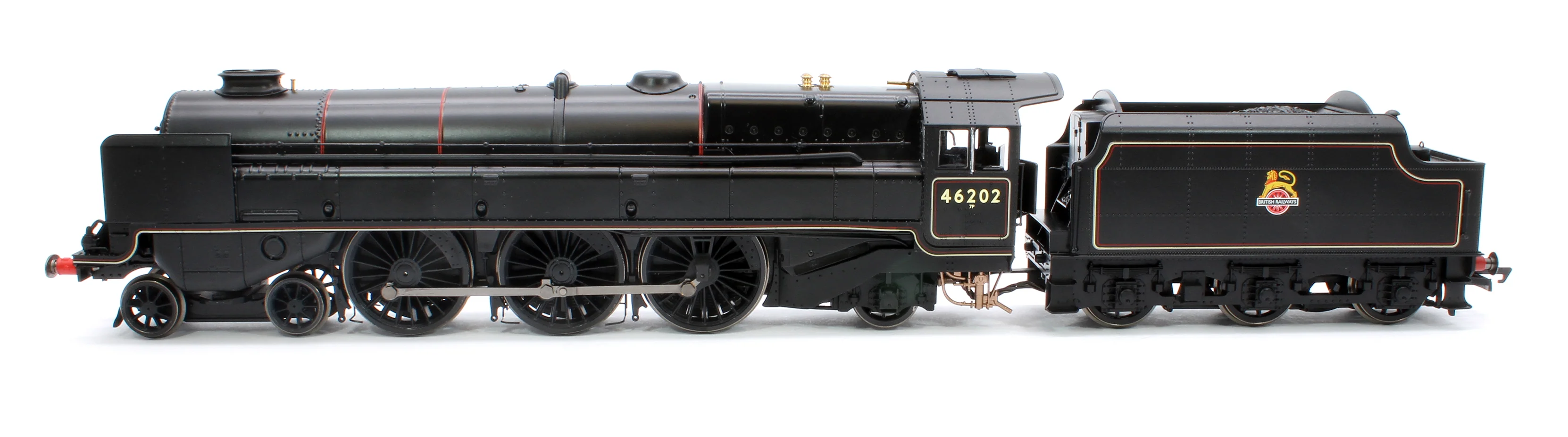 Princess Royal Class 'The Turbomotive' 4-6-2 BR Black Early Emblem 46202 Steam Locomotive - DCC Sound Fitted - Image 5