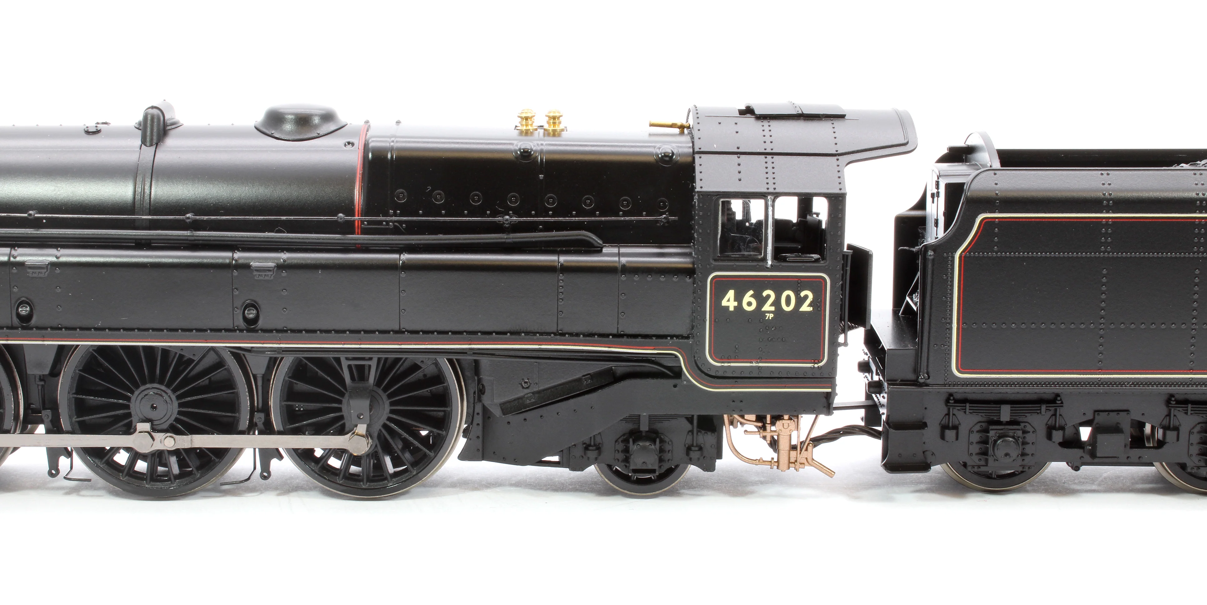 Princess Royal Class 'The Turbomotive' 4-6-2 BR Black Early Emblem 46202 Steam Locomotive - DCC Sound Fitted - Image 7