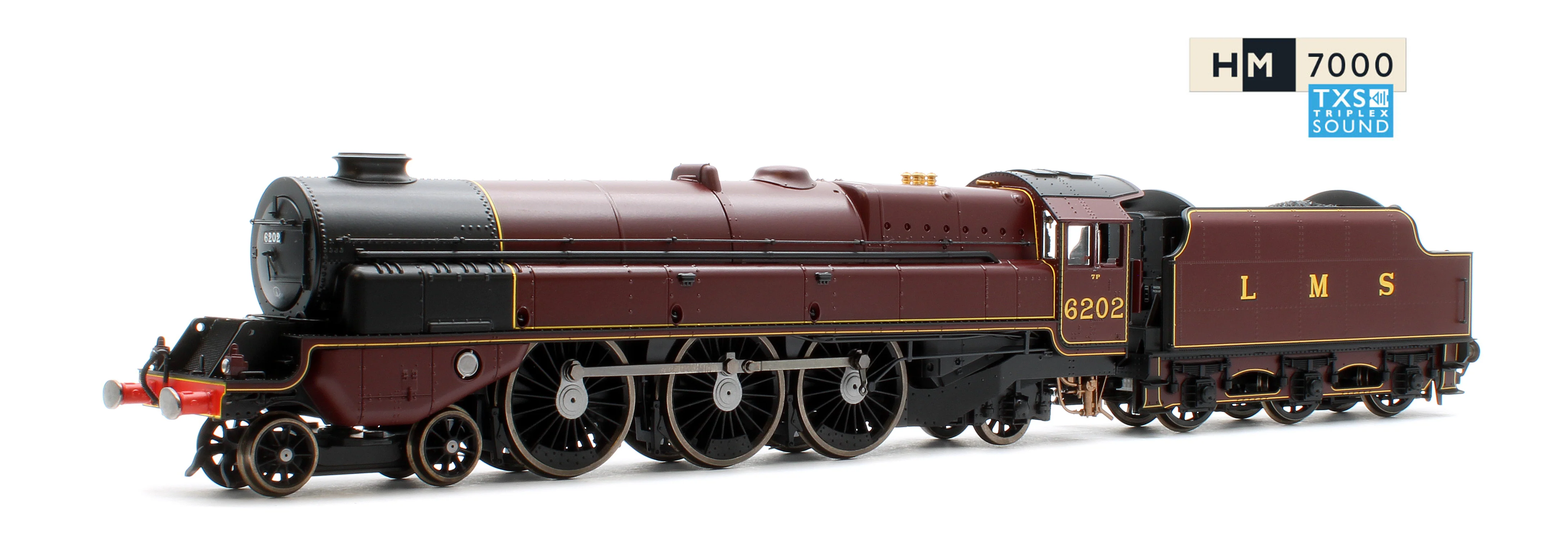R30398TXS LMS Princess Royal Class 6202 ‘Turbomotive’ Steam Locomotive - DCC Sound