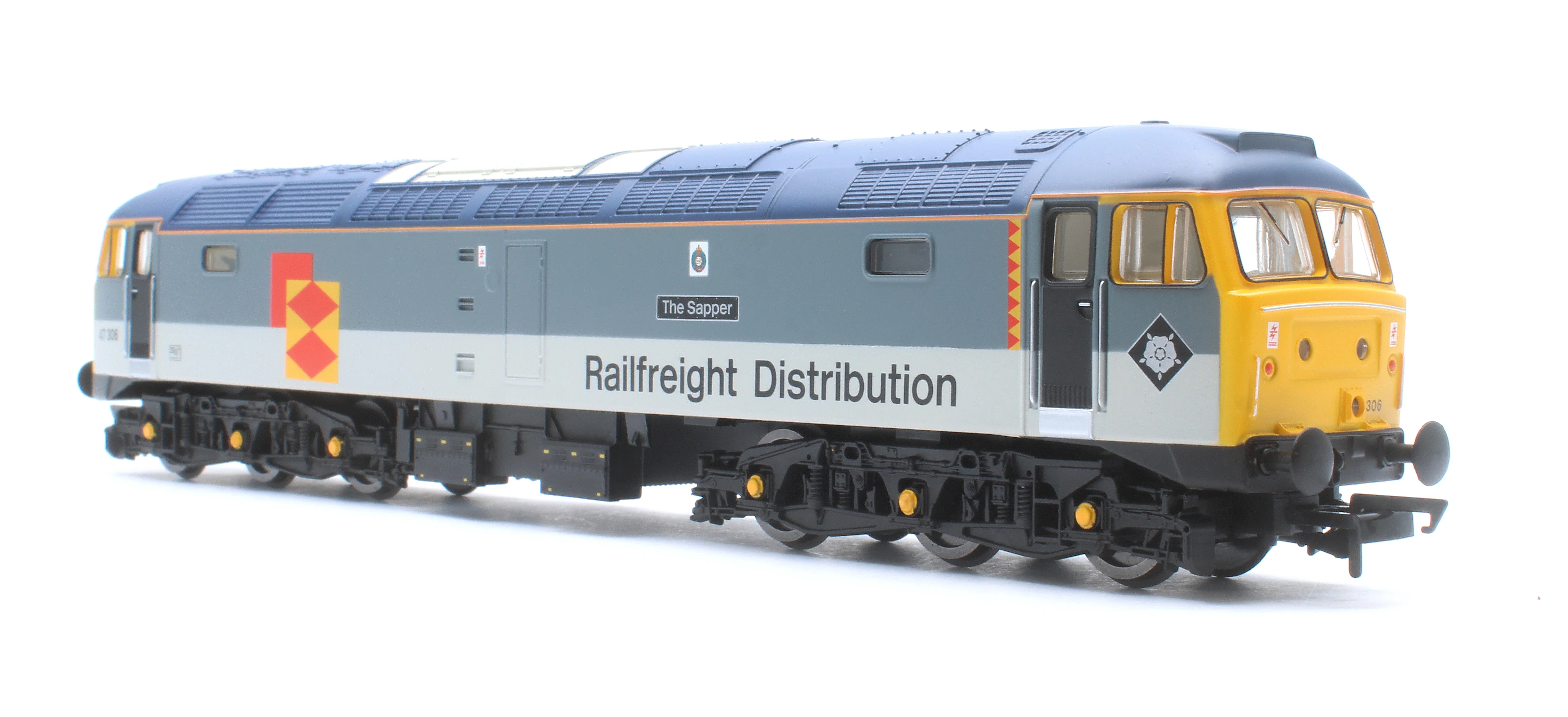 RailRoad Class 47 Railfreight Distribution 'The Sapper' 47306 Diesel Locomotive - DCC Sound - Image 2