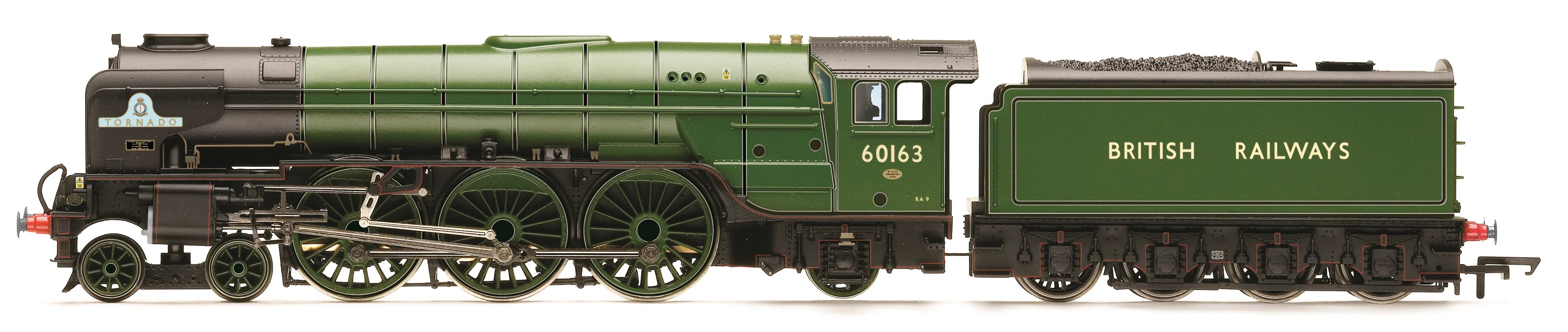 R30519TXS RailRoad Class A1 4-6-2 BR Green 60163 "Tornado" Steam Locomotive - DCC Sound