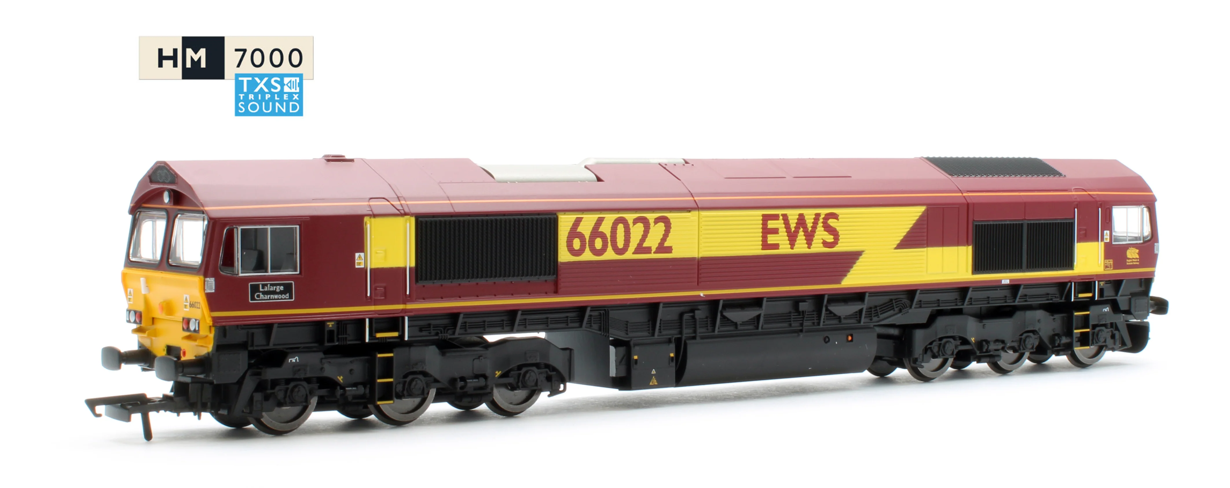 RailRoad Class 66 EWS 66022 'Lafarge Charnwood' Diesel Locomotive - DCC Sound