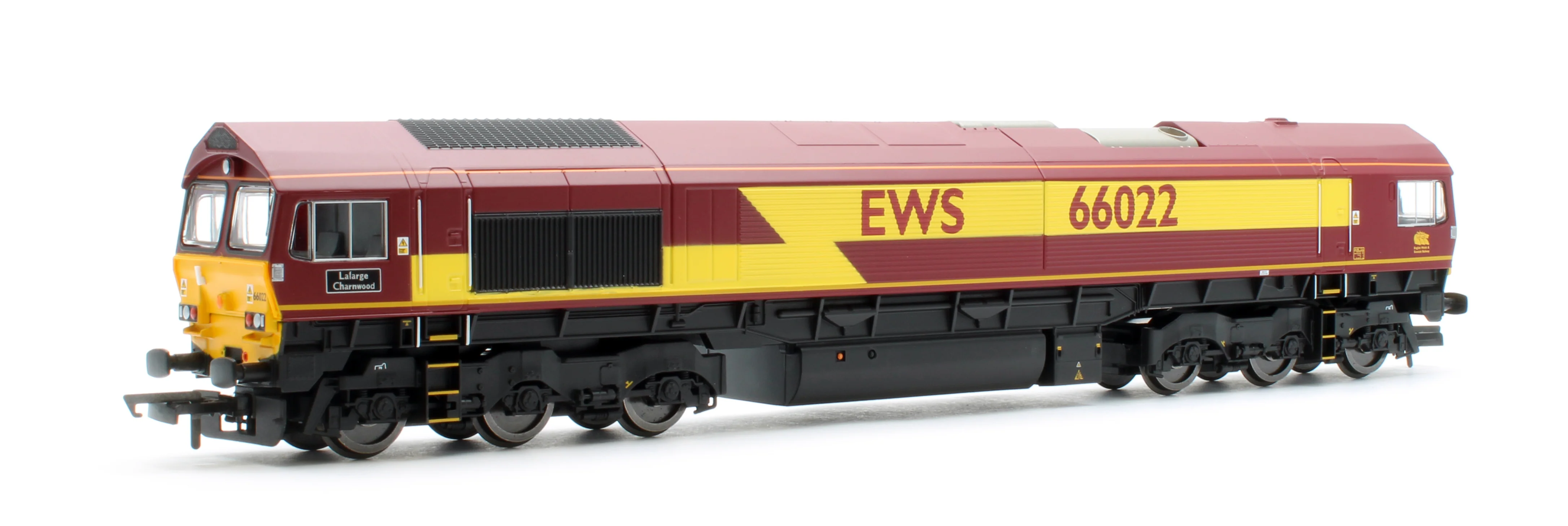 RailRoad Class 66 EWS 66022 'Lafarge Charnwood' Diesel Locomotive - DCC Sound - Image 3