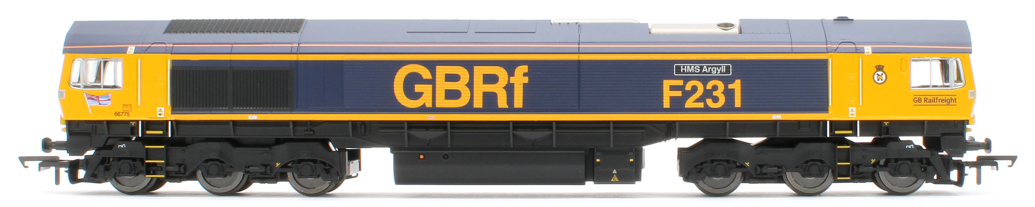 R30534TXS RailRoad GBRf Class 66 HMS Argyll 66775 Diesel Locomotive - DCC Sound - Image 5